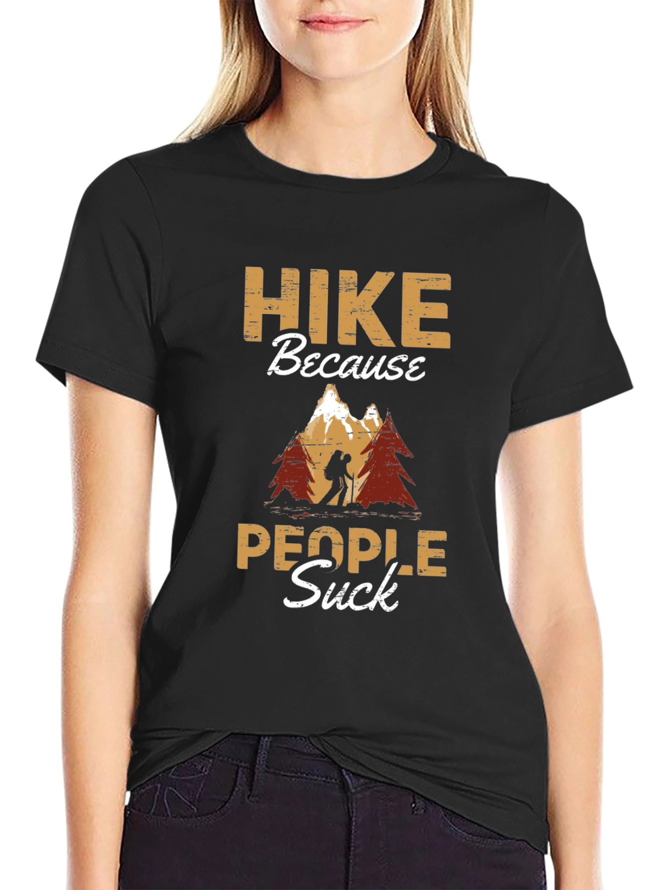 Hike Because People Suck T-Shirt
