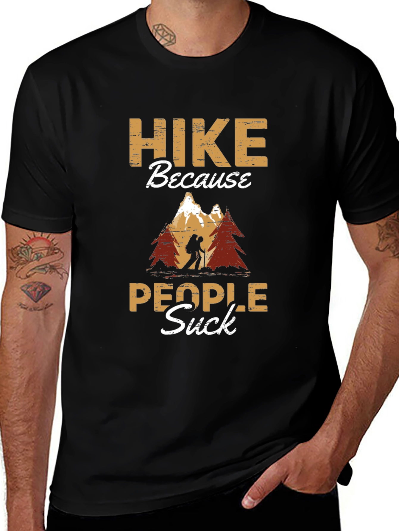 Hike Because People Suck T-Shirt