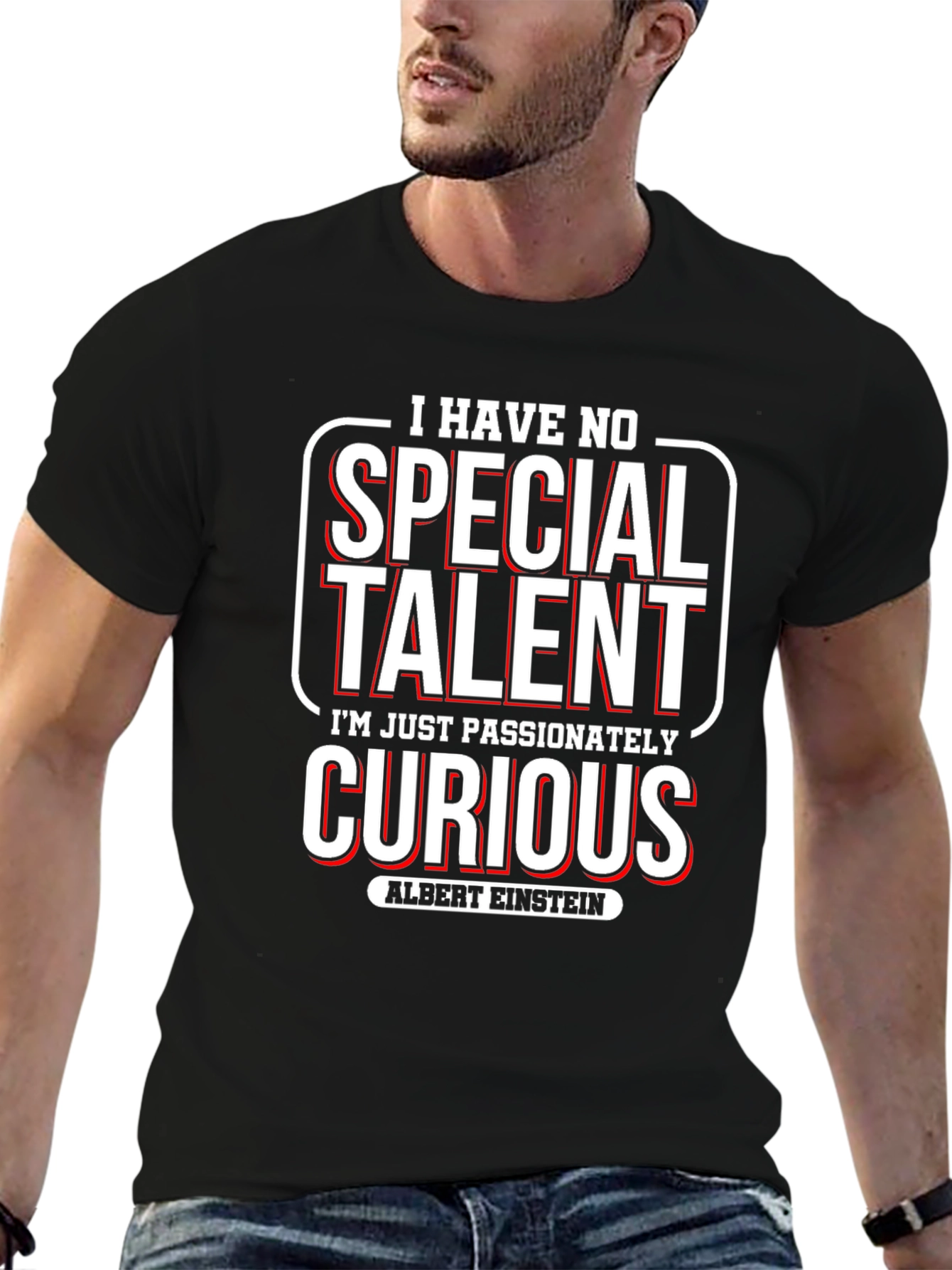 Curious Albert Einstein T-Shirt