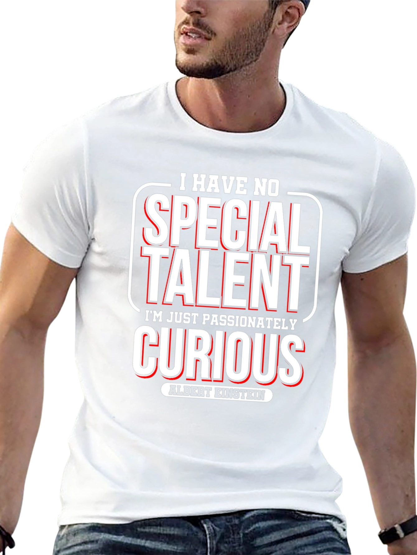Curious Albert Einstein T-Shirt