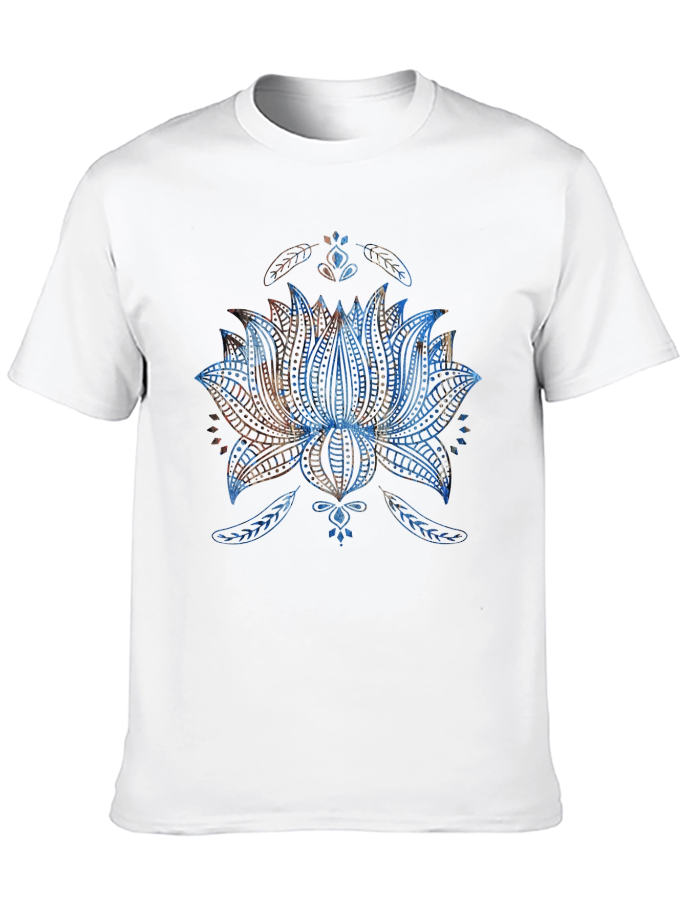 Lotus Flower Graphic T-Shirt - Mens Black Tee