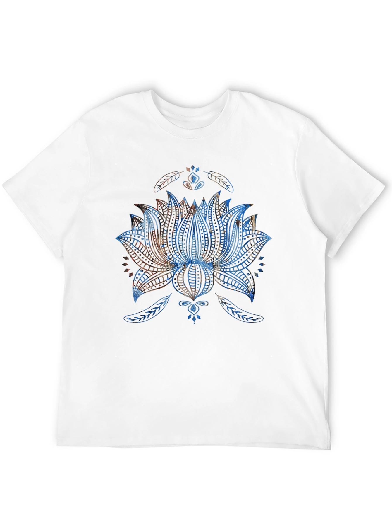 Lotus Flower Graphic T-Shirt - Mens Black Tee