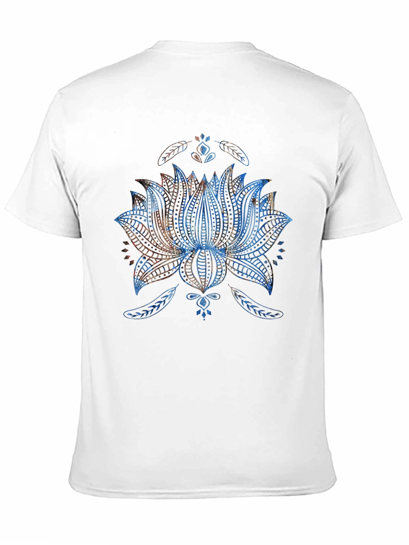 Lotus Flower Graphic T-Shirt - Mens Black Tee