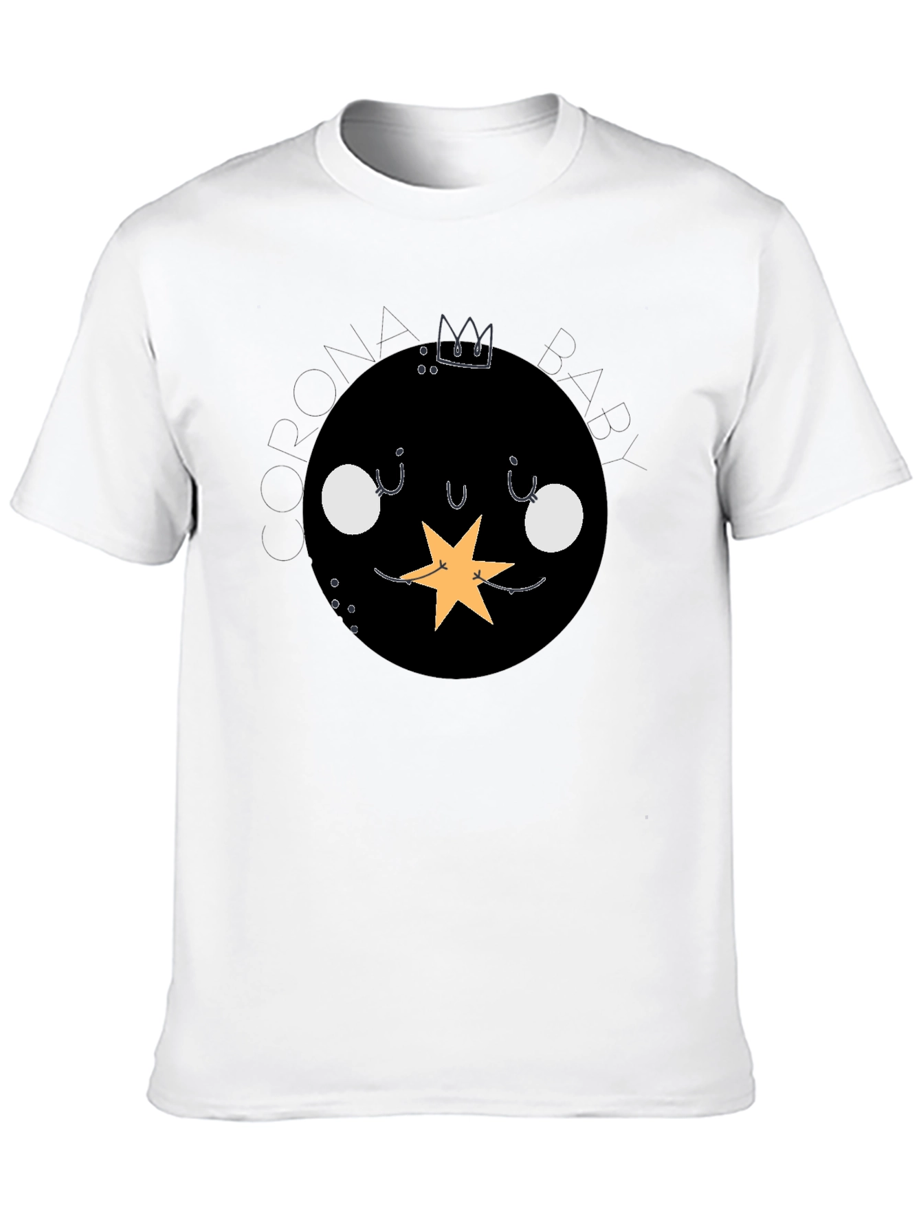 Corona Baby Black Graphic T-Shirt