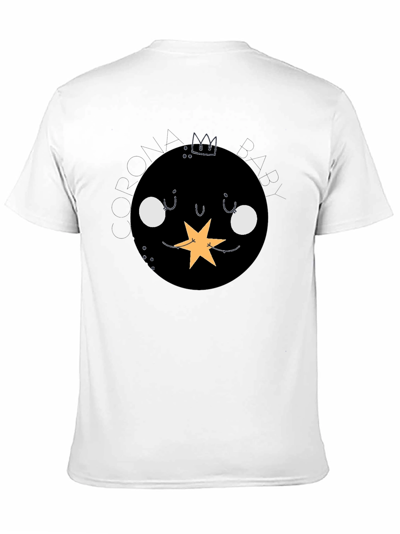 Corona Baby Black Graphic T-Shirt