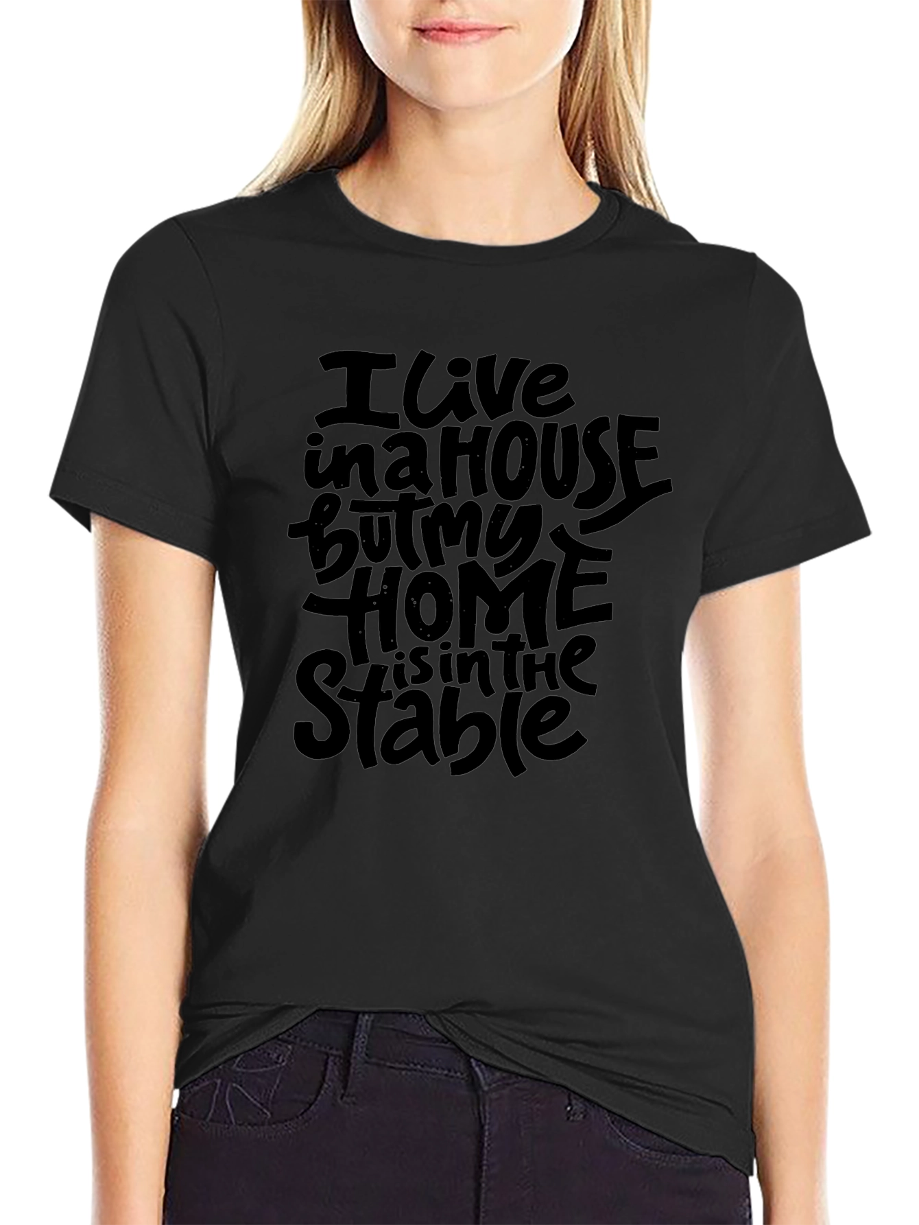 Stable Home Black T-Shirt