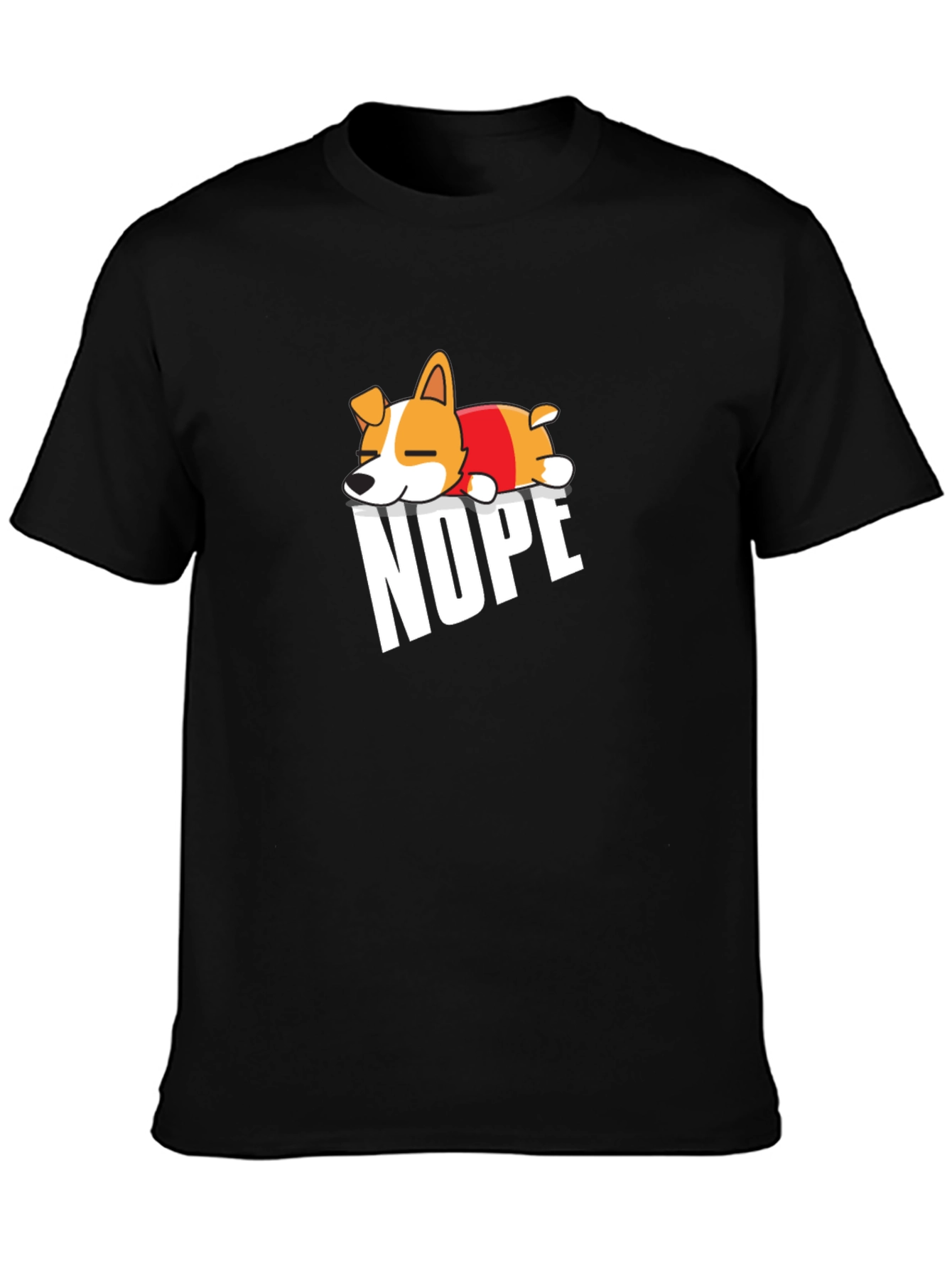 Nope Dog T-Shirt - Funny Graphic Tee