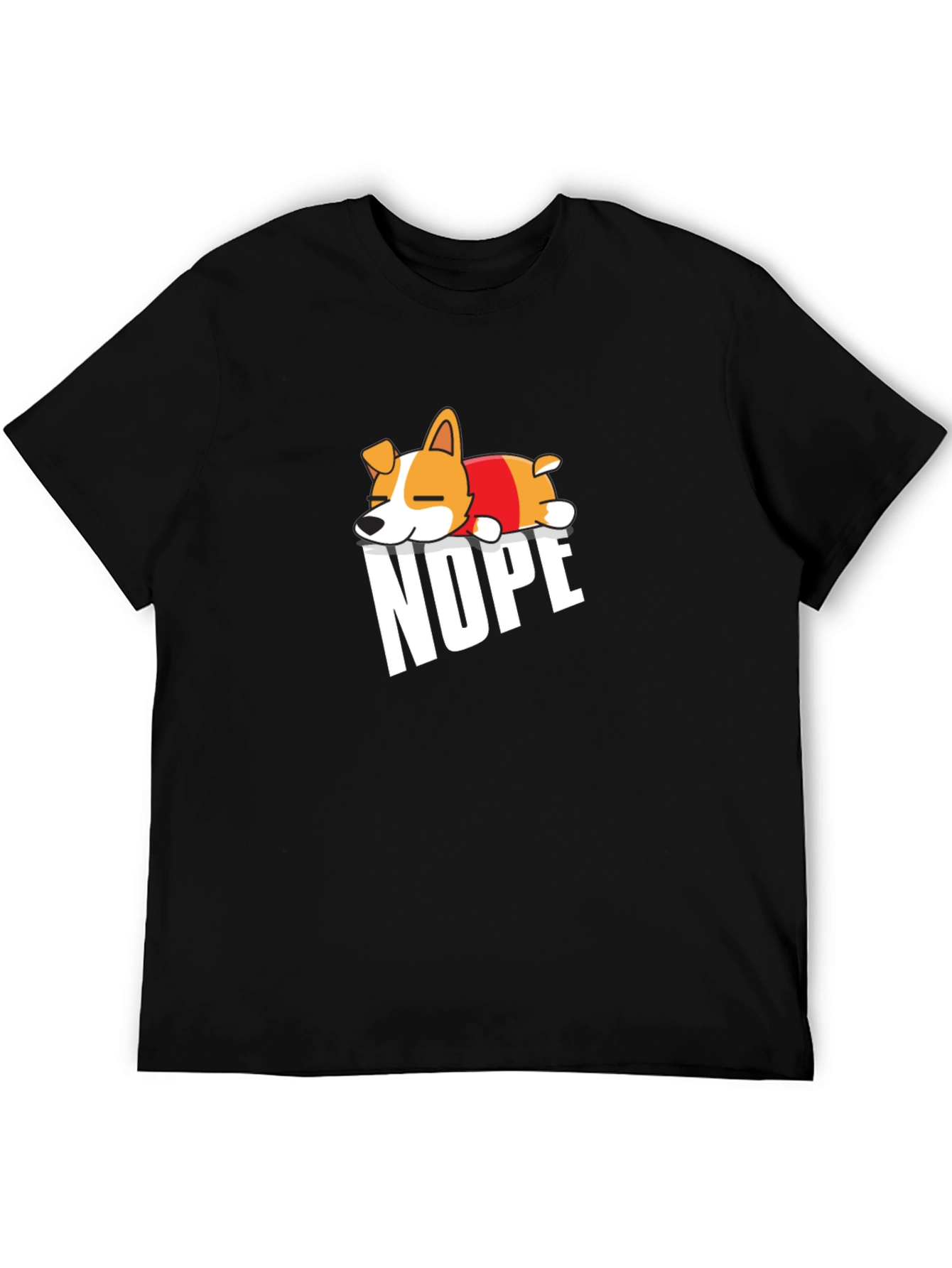 Nope Dog T-Shirt - Funny Graphic Tee