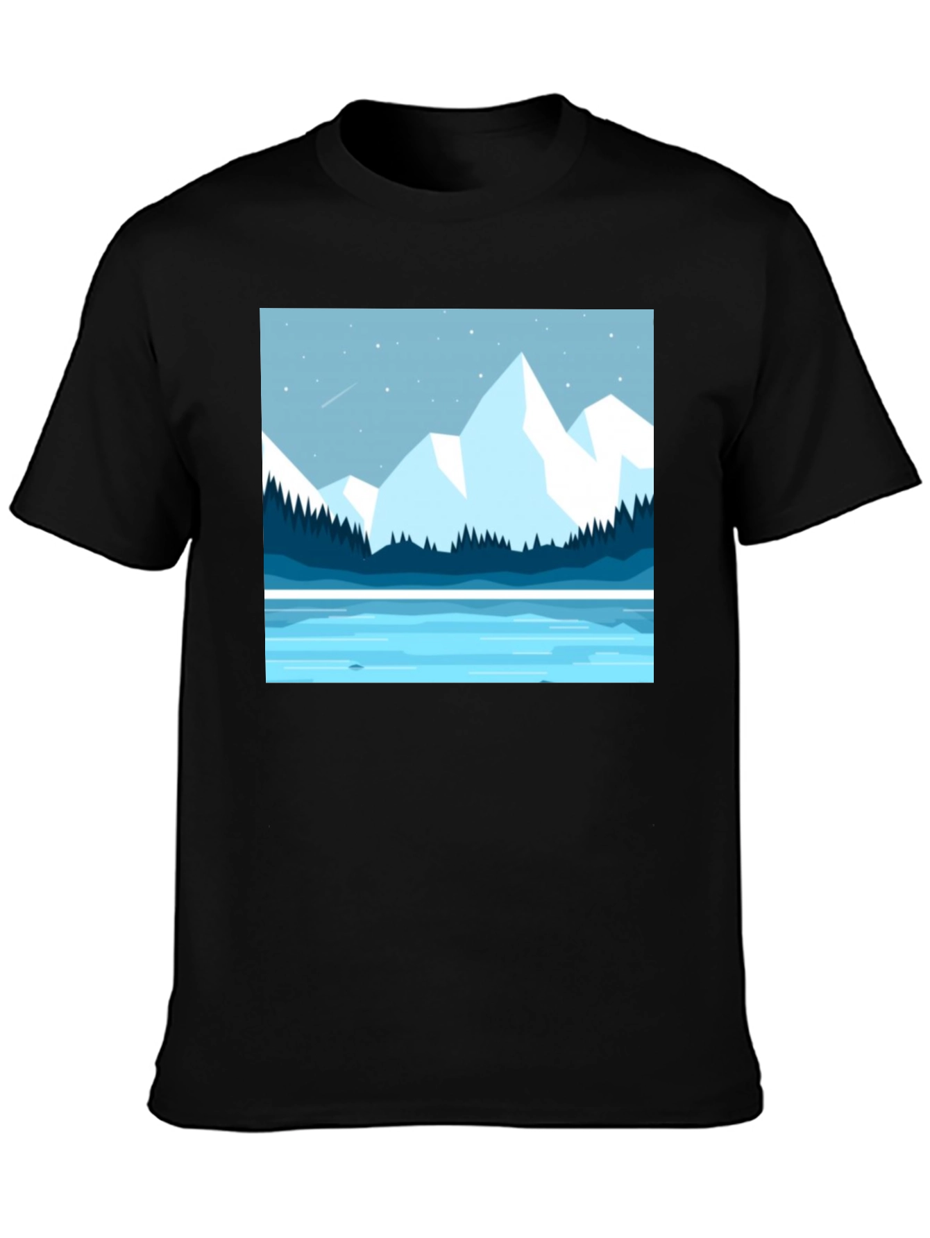 Mountain Scene Graphic T-Shirt