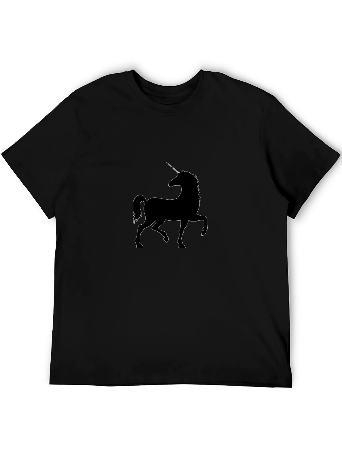 Unicorn Silhouette Black T-Shirt