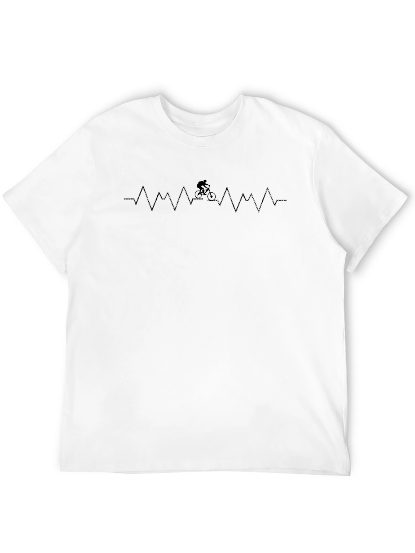 Heartbeat Biker T-Shirt - Cyclist Passion