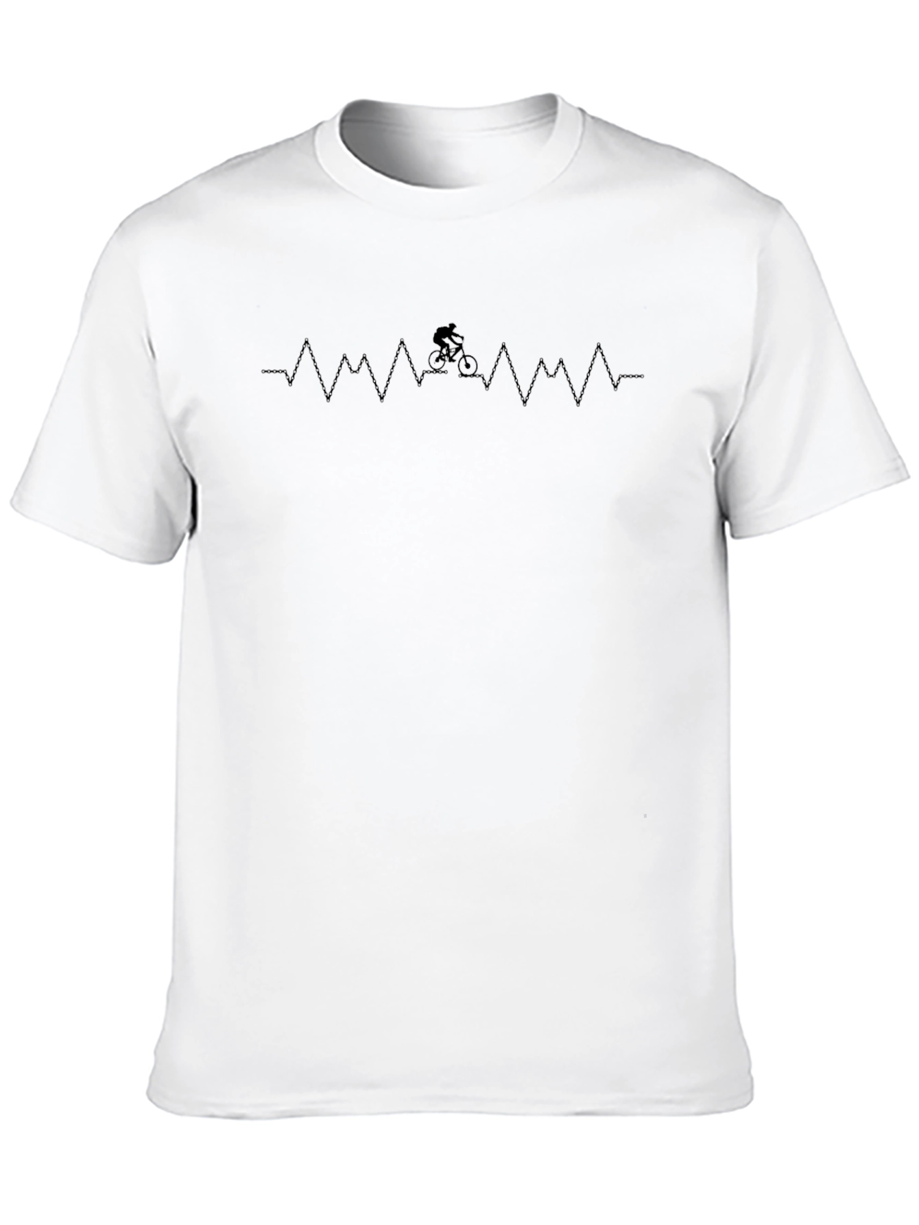 Heartbeat Biker T-Shirt - Cyclist Passion