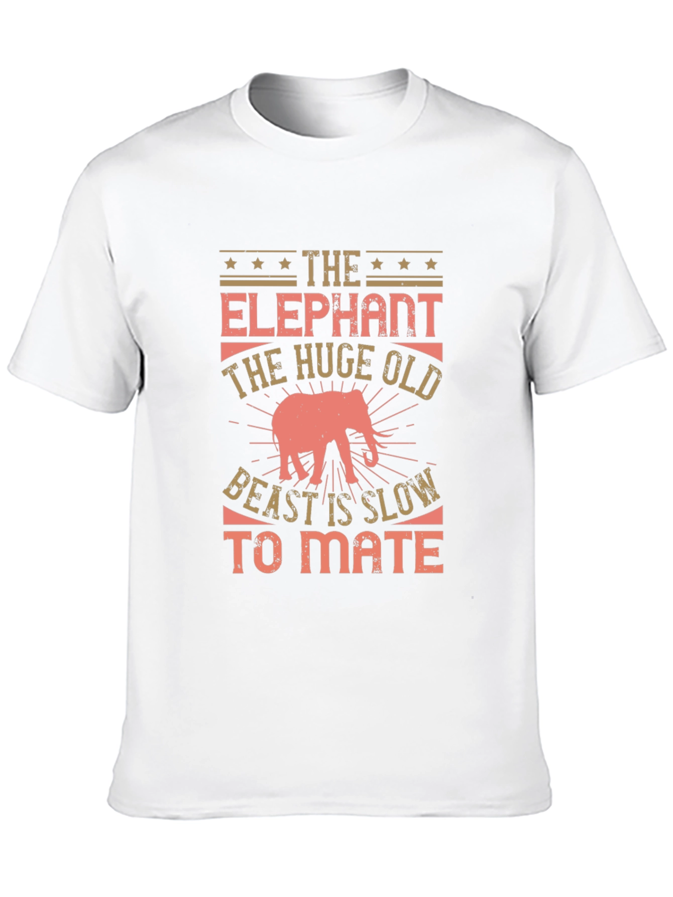 Elephant Beast Graphic Print T-Shirt