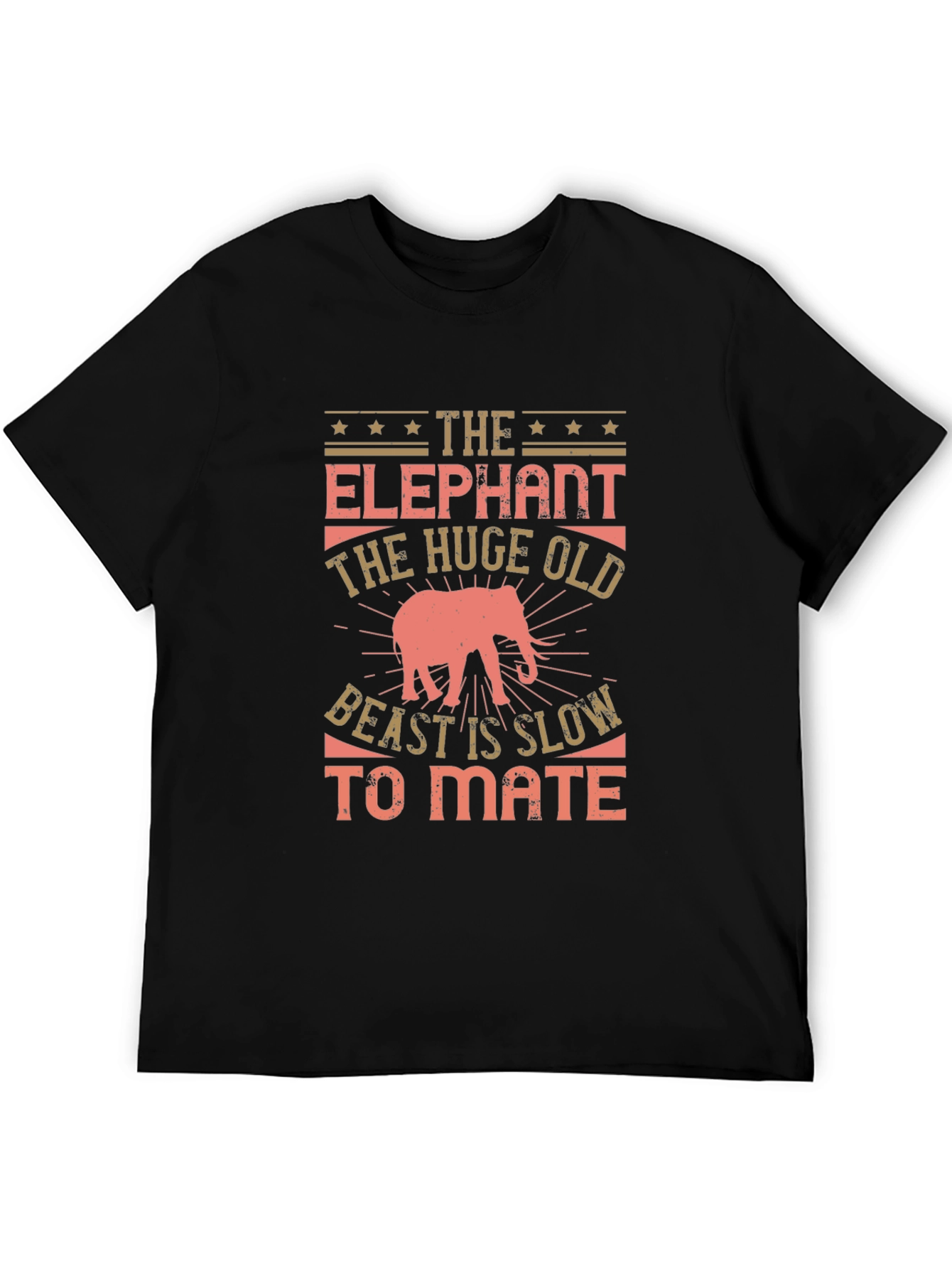 Elephant Beast Graphic Print T-Shirt