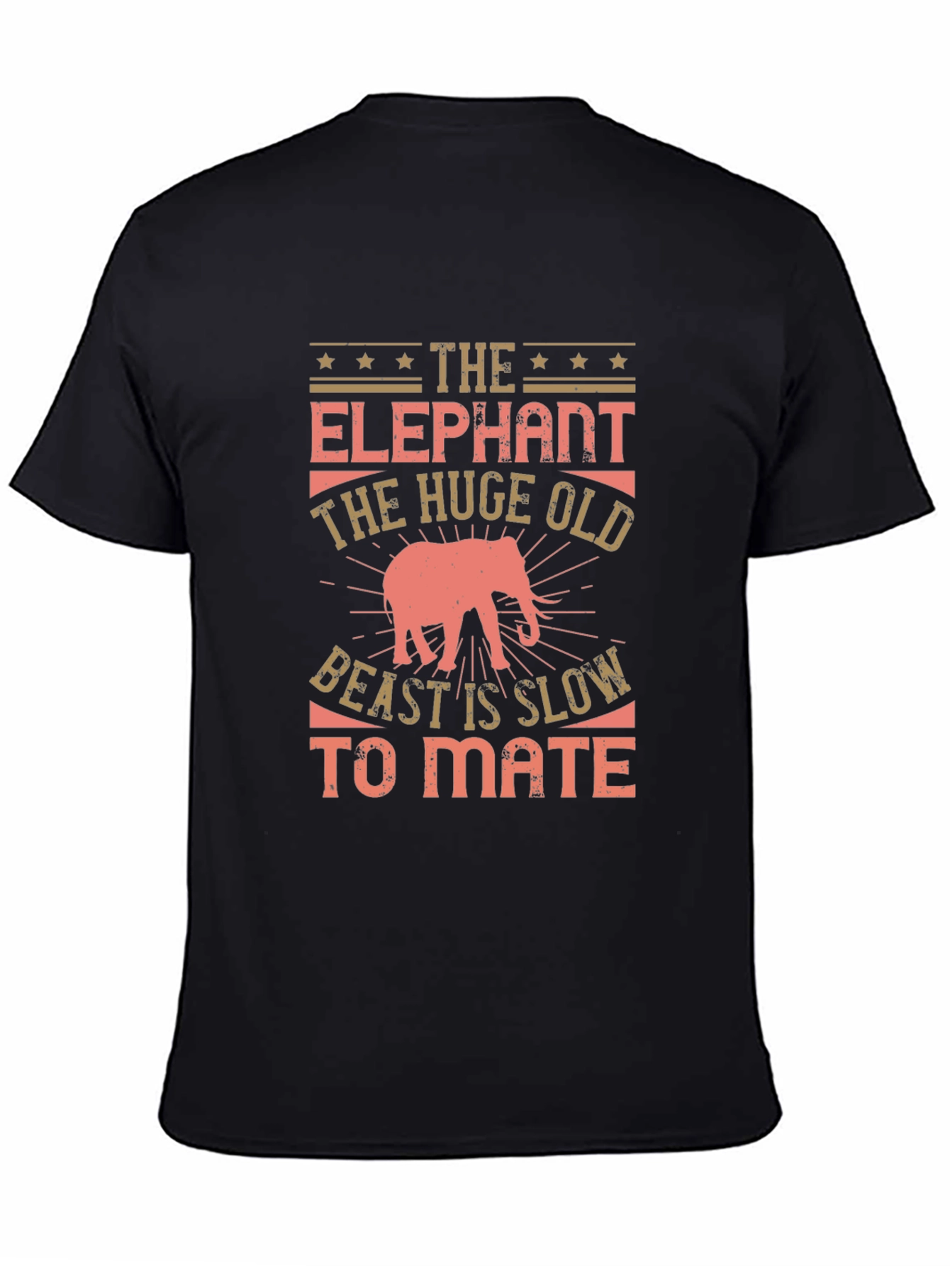 Elephant Beast Graphic Print T-Shirt