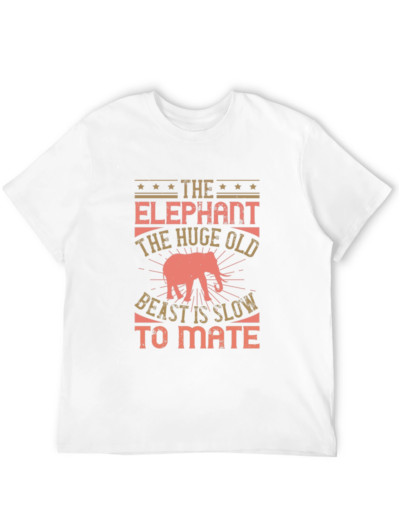 Elephant Beast Graphic Print T-Shirt