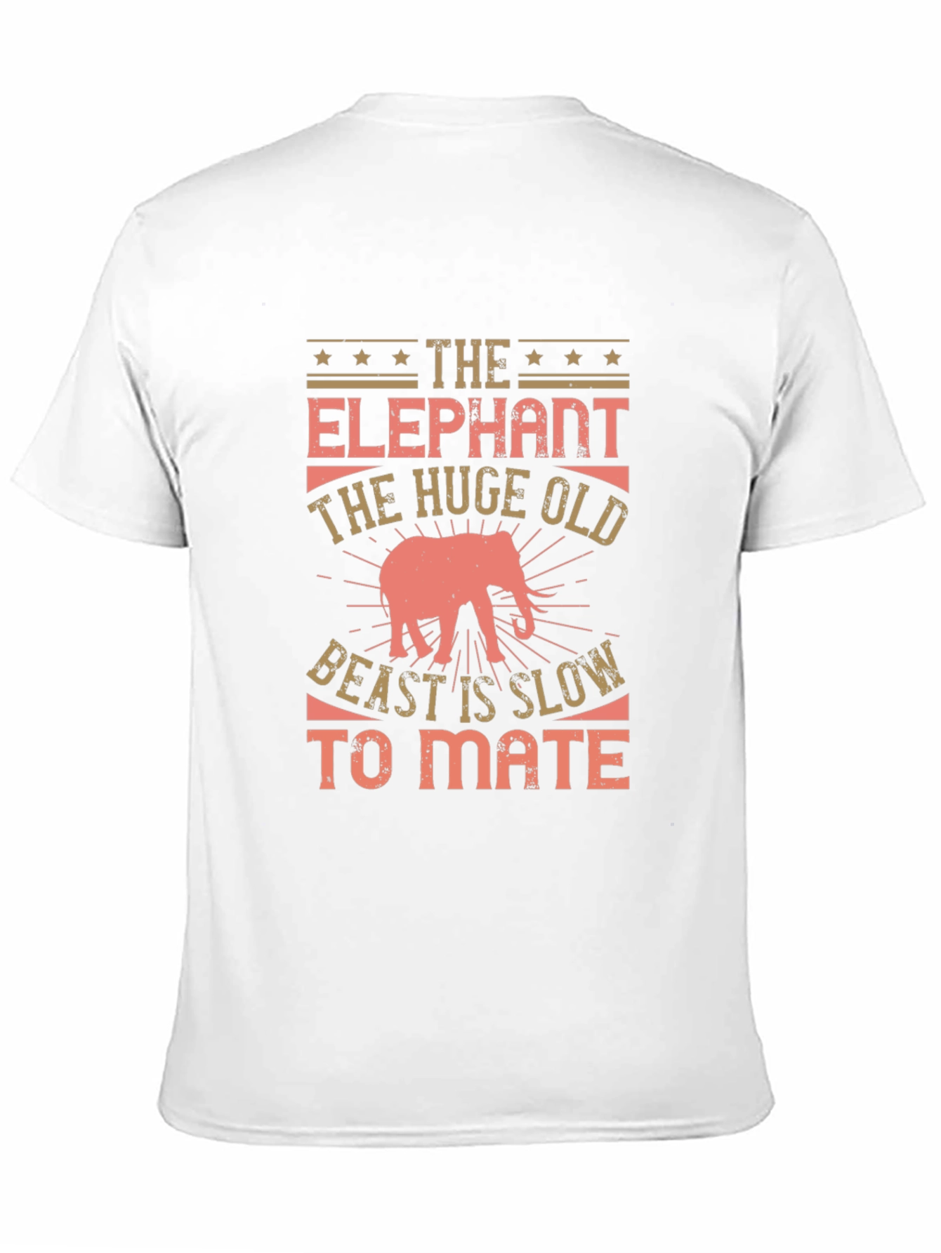 Elephant Beast Graphic Print T-Shirt