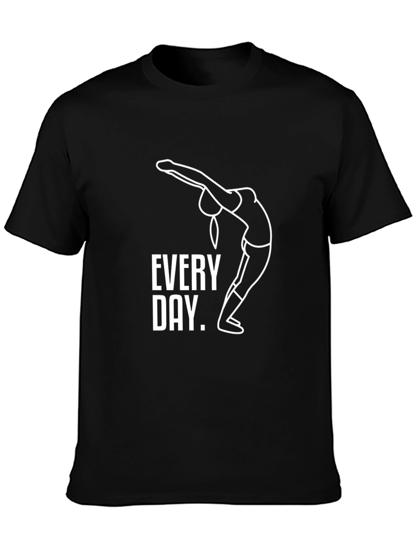 Every Day Yoga T-Shirt - Unisex Black Tee