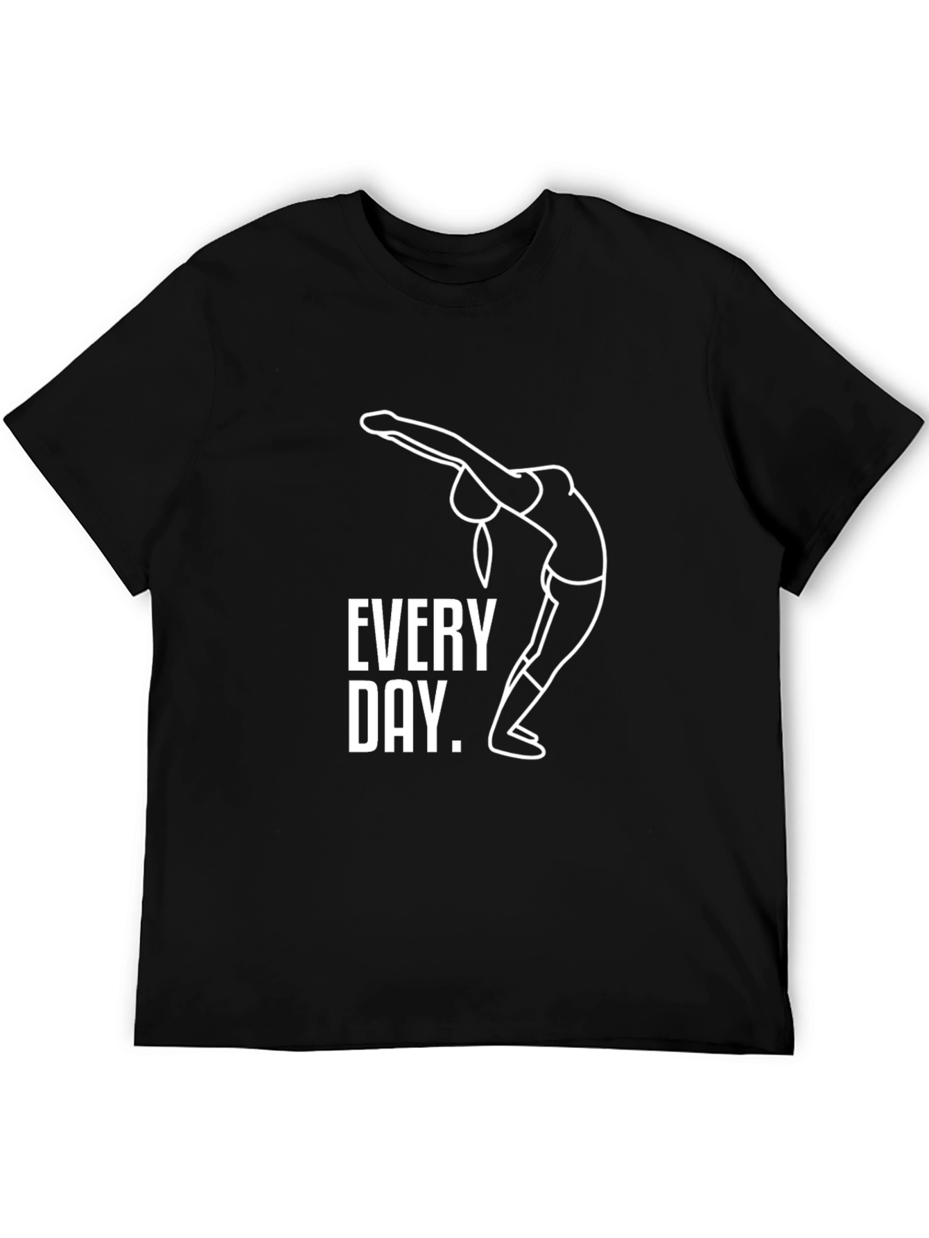 Every Day Yoga T-Shirt - Unisex Black Tee