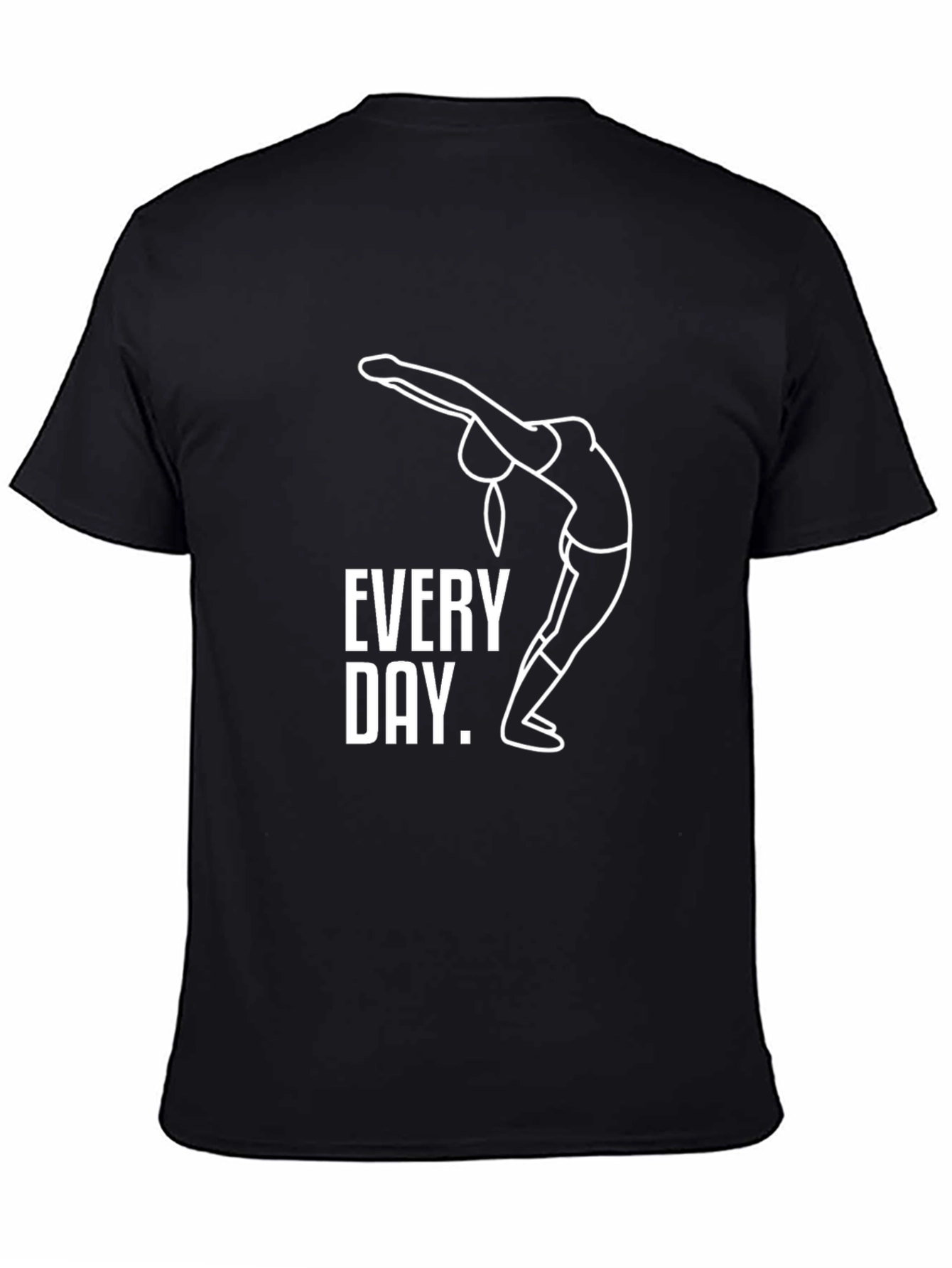 Every Day Yoga T-Shirt - Unisex Black Tee