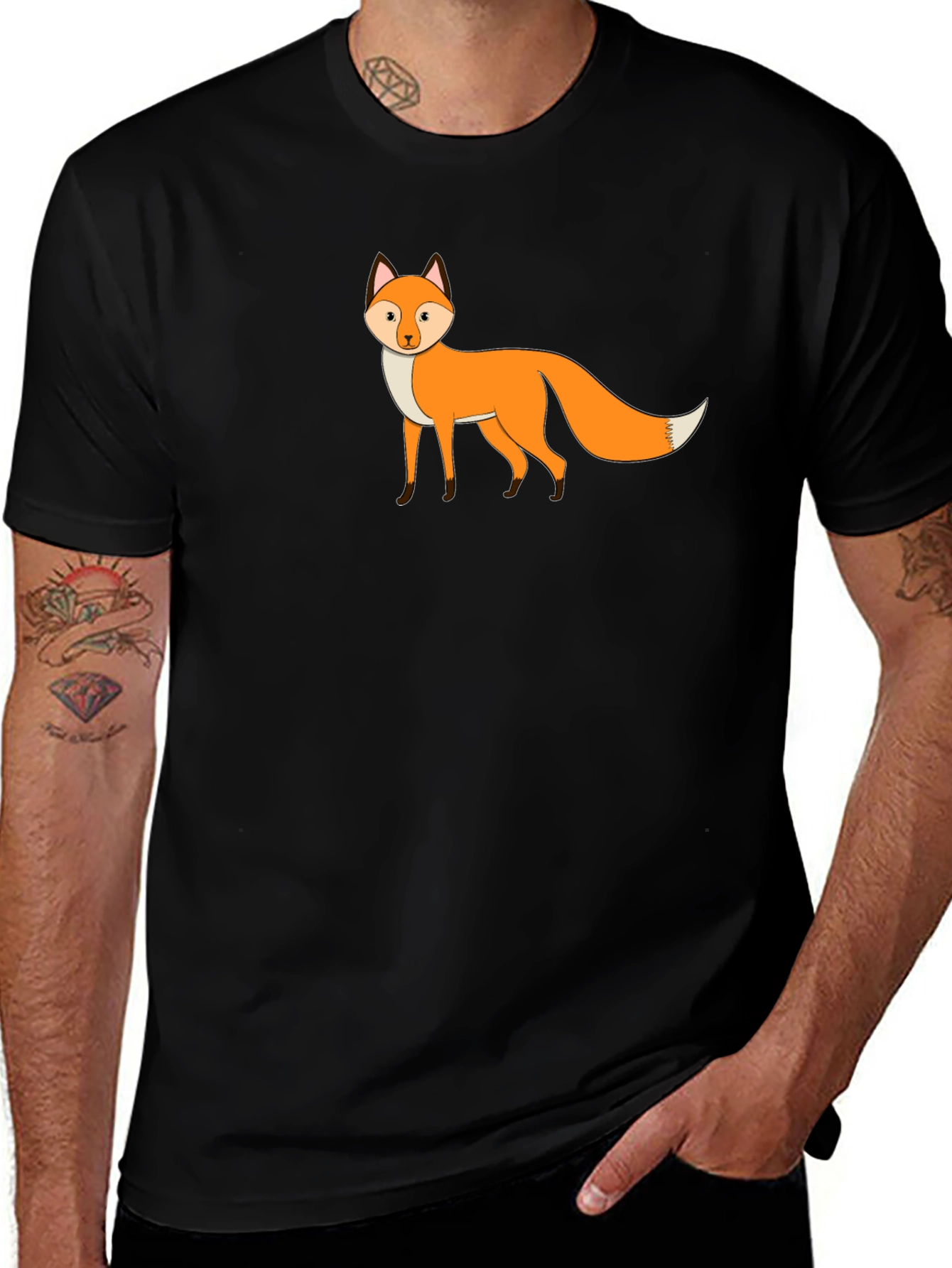 Fox Graphic Black T-Shirt