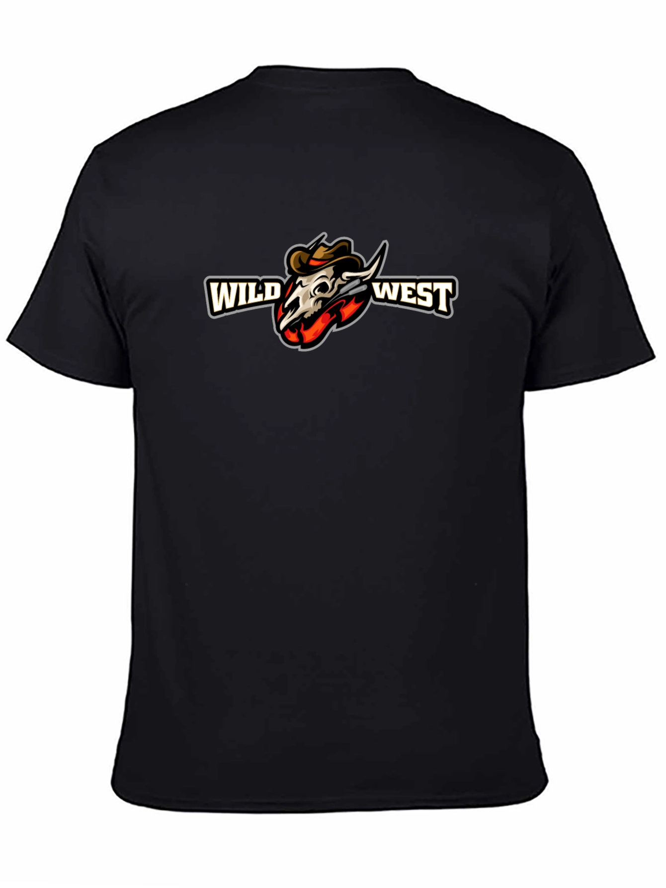 Wild West Graphic Print Black T-Shirt