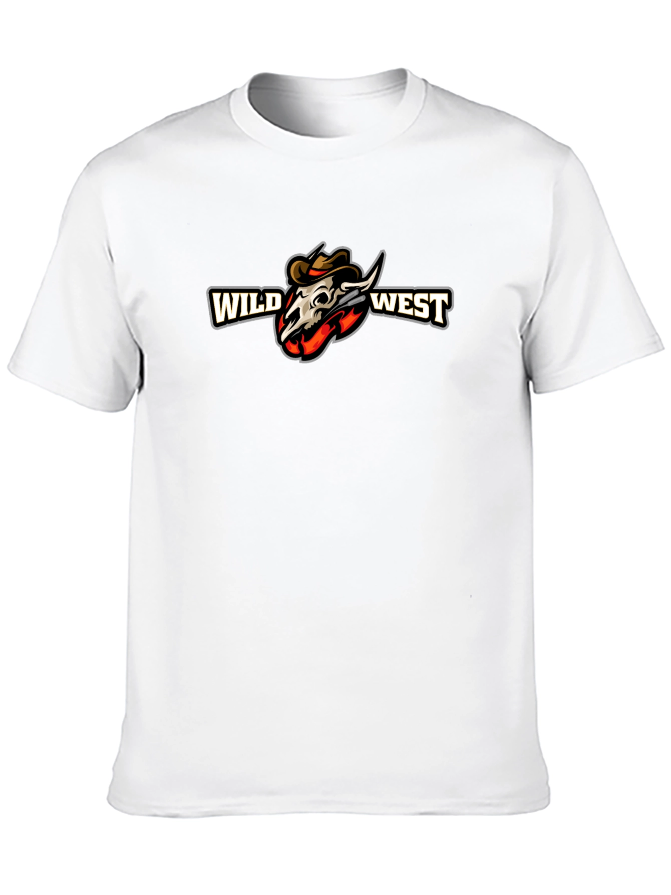 Wild West Graphic Print Black T-Shirt