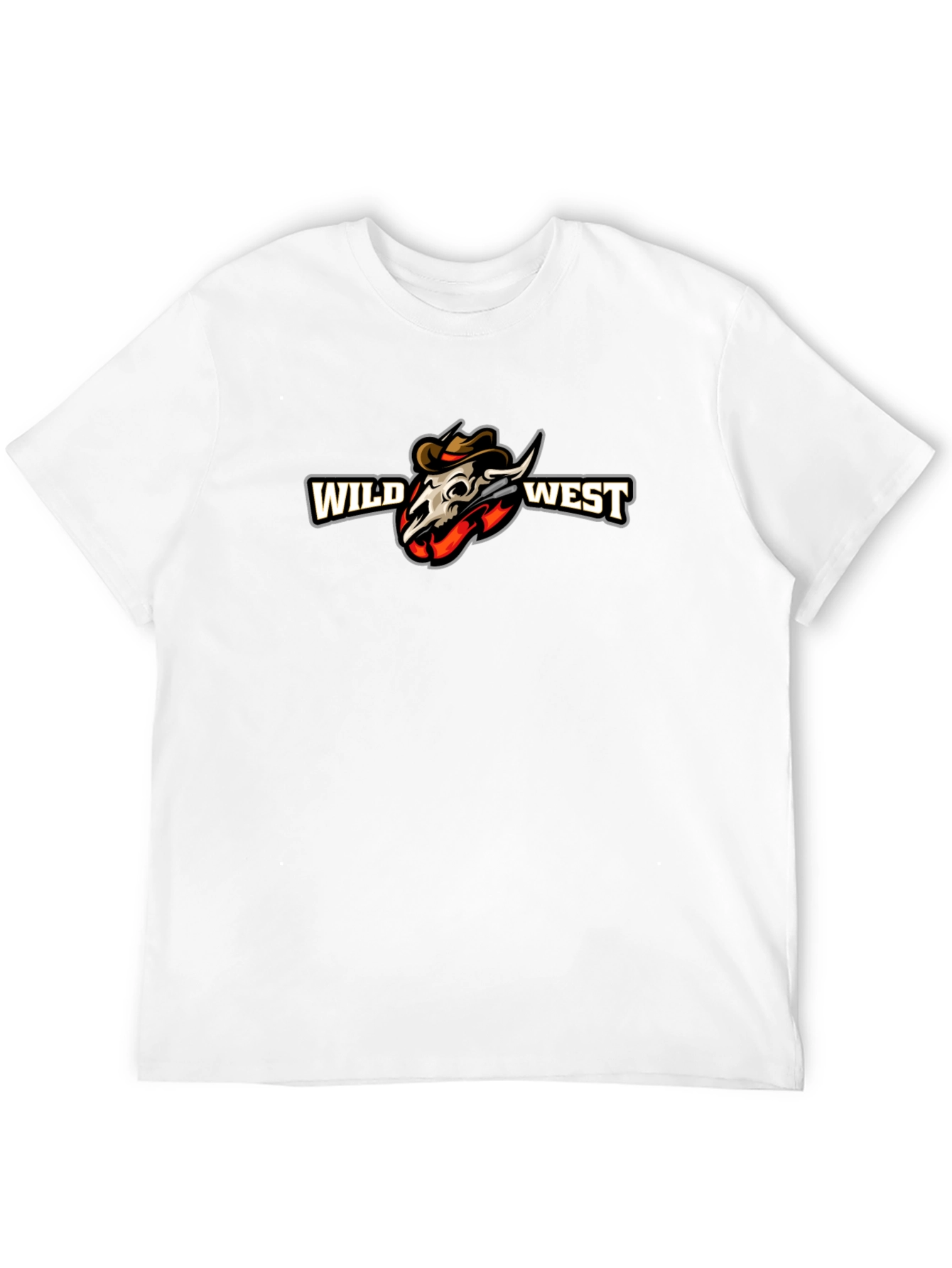 Wild West Graphic Print Black T-Shirt