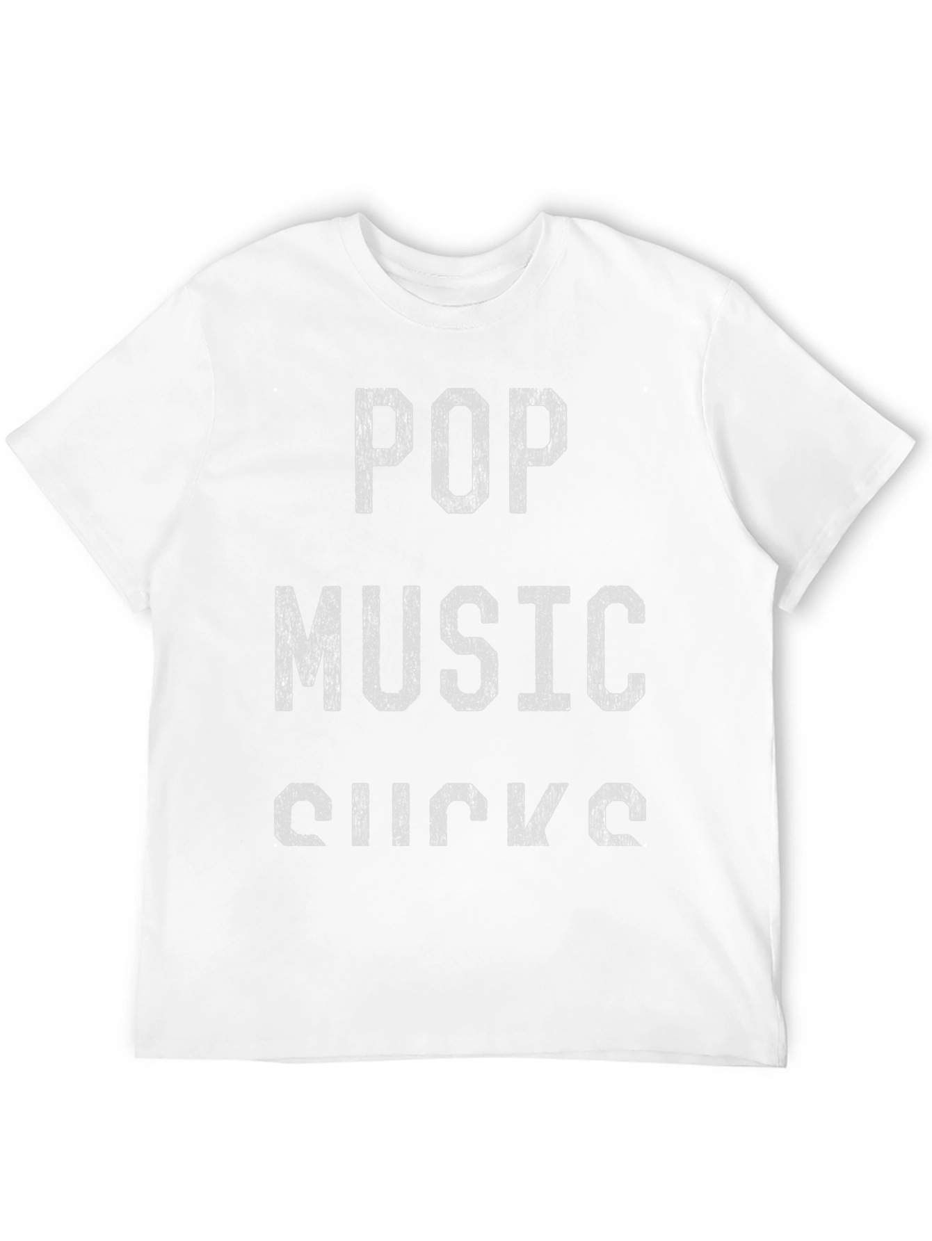 Pop Music Sucks Graphic Tee - Black T-Shirt