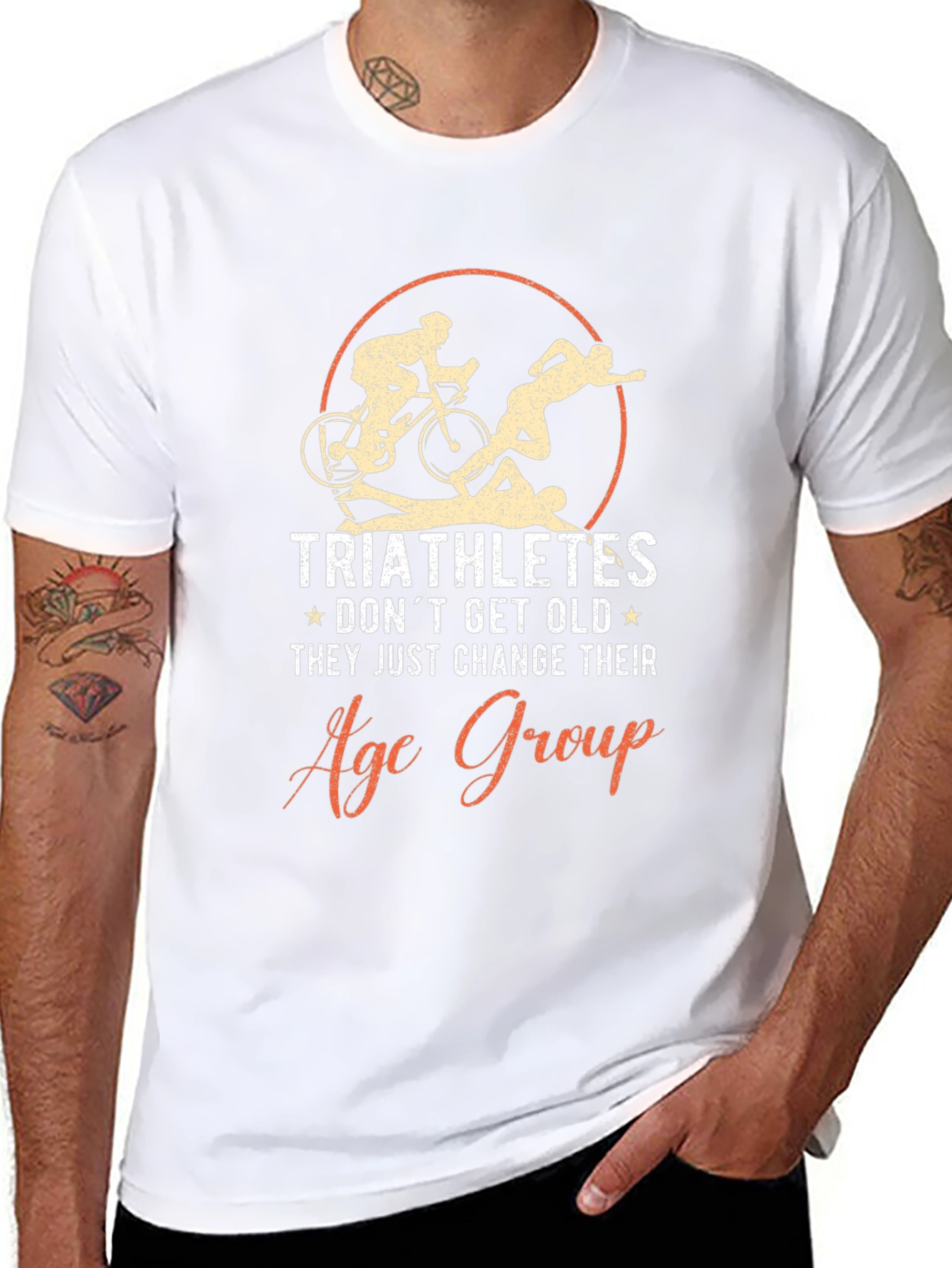Triathlete Age Group Black Graphic Tee
