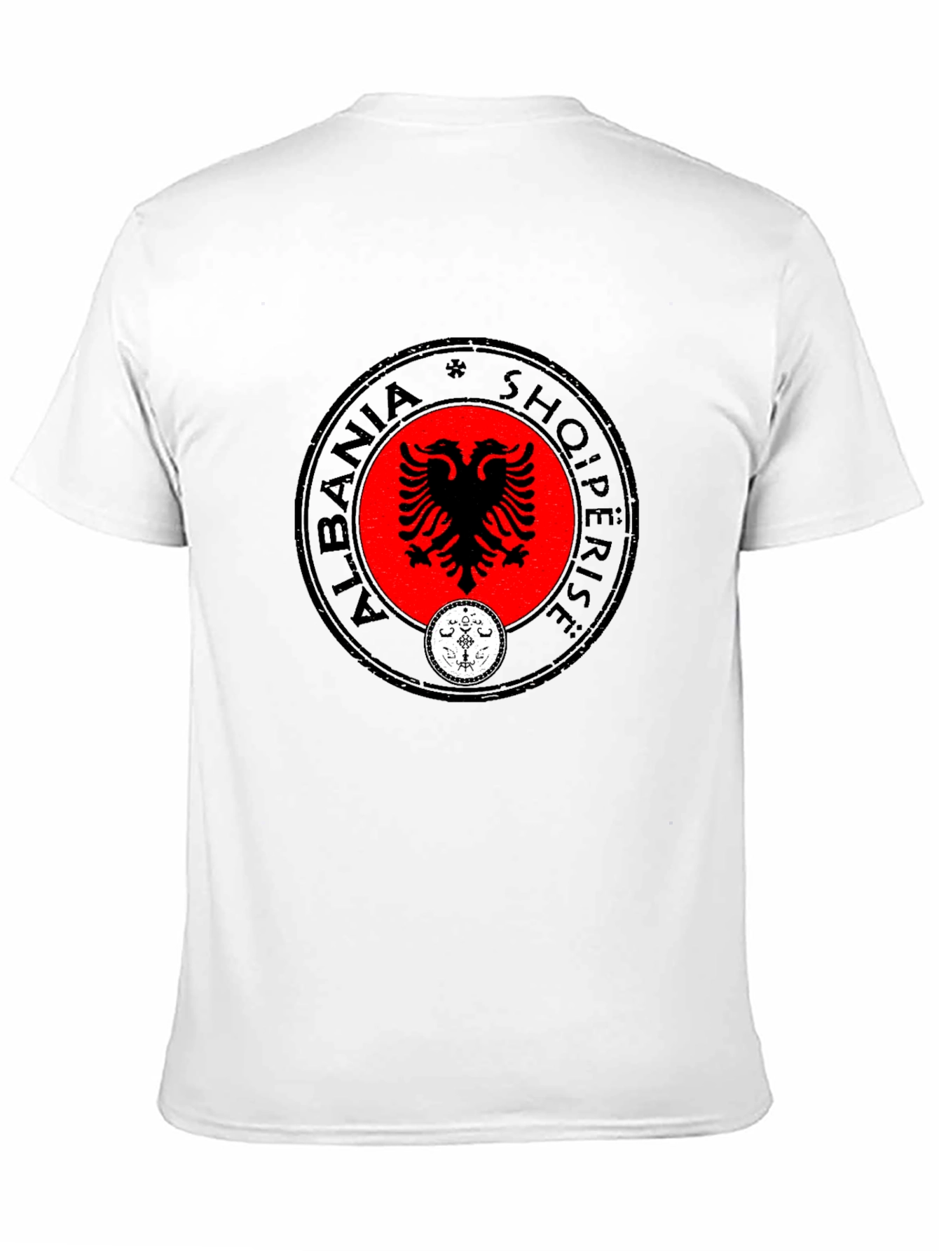 Albania Eagle Emblem Black T-Shirt