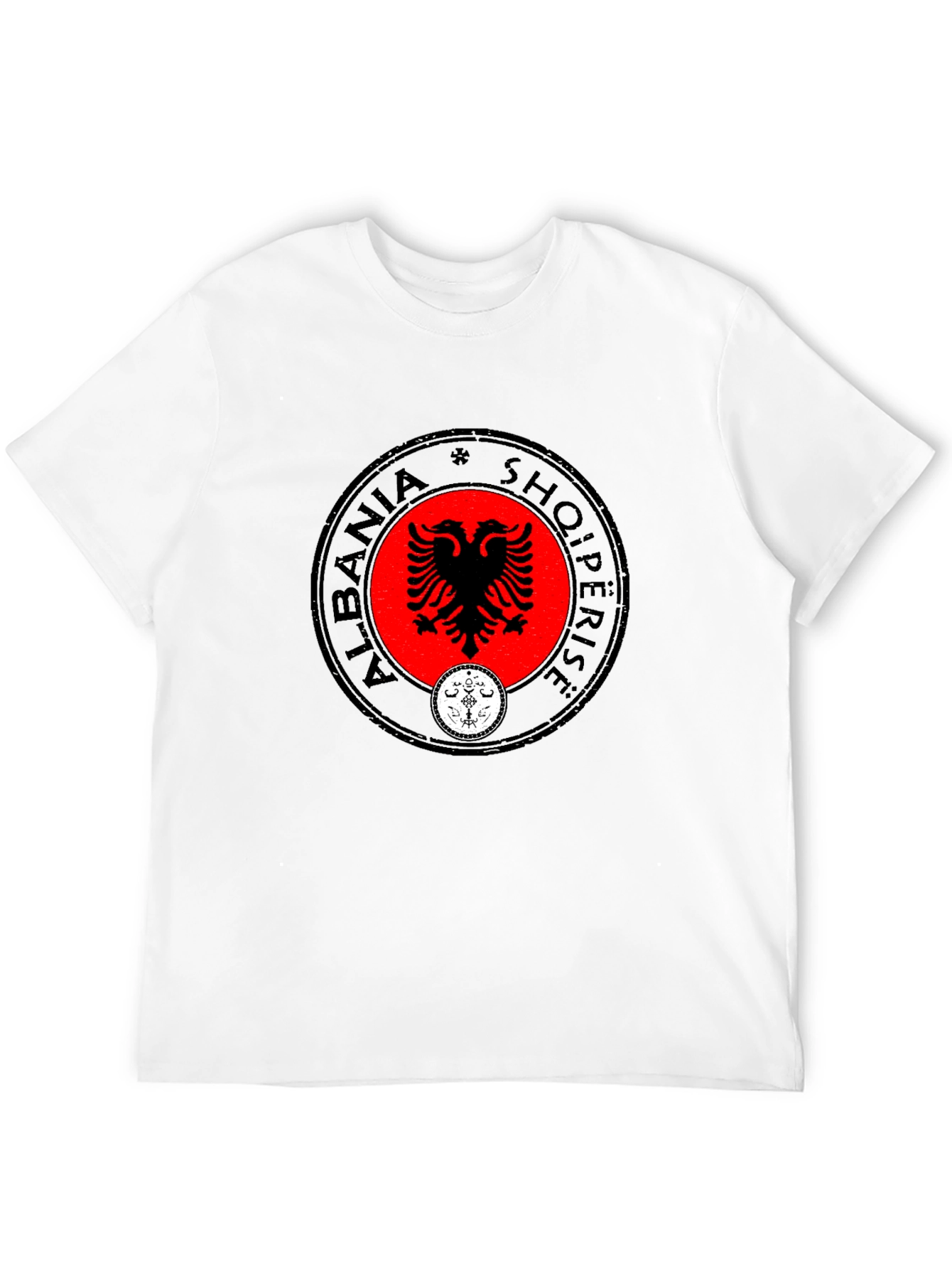 Albania Eagle Emblem Black T-Shirt