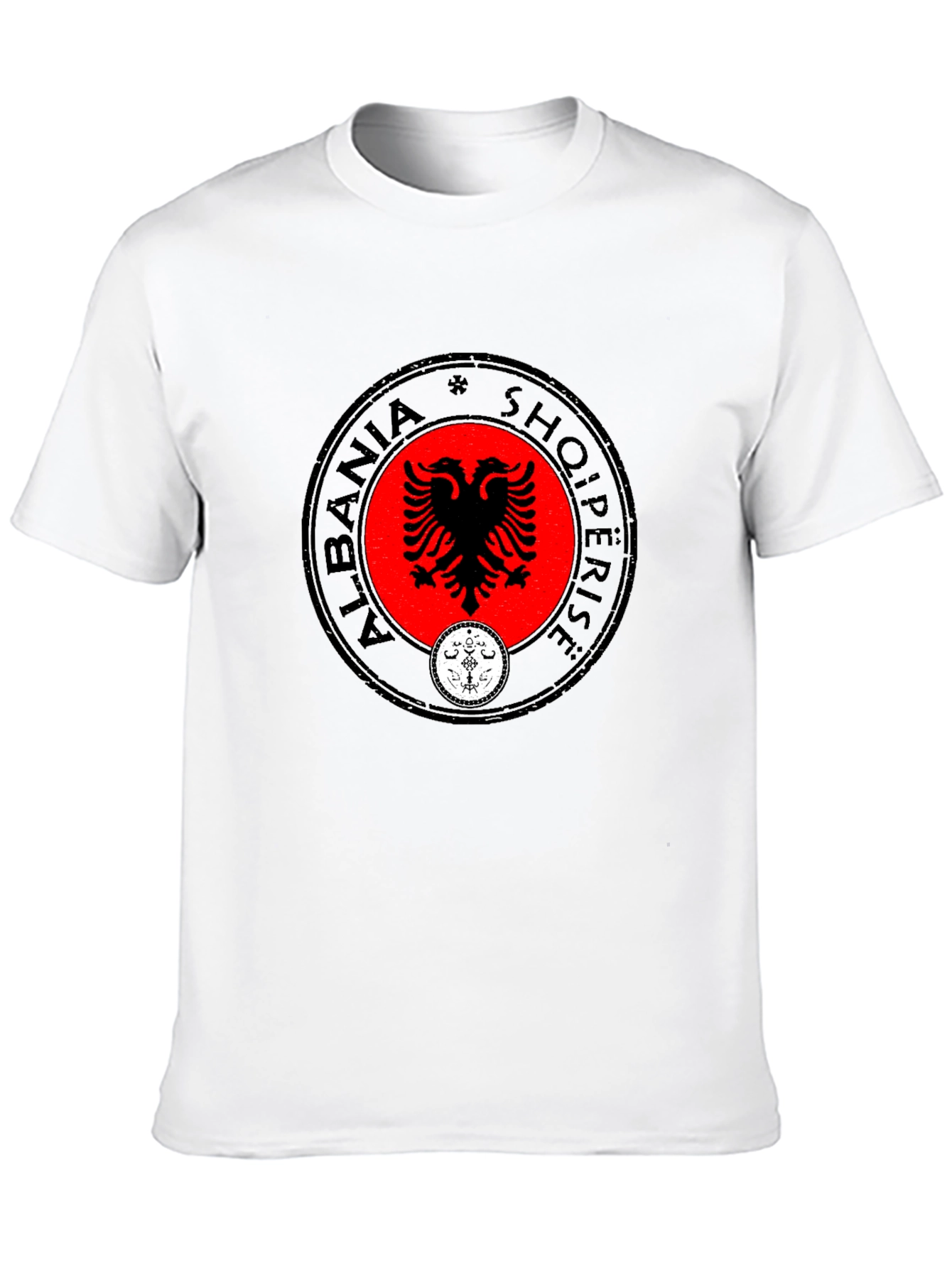 Albania Eagle Emblem Black T-Shirt