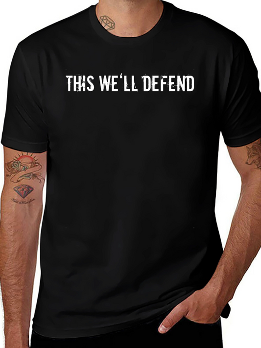 This Well Defend Black Graphic Tee