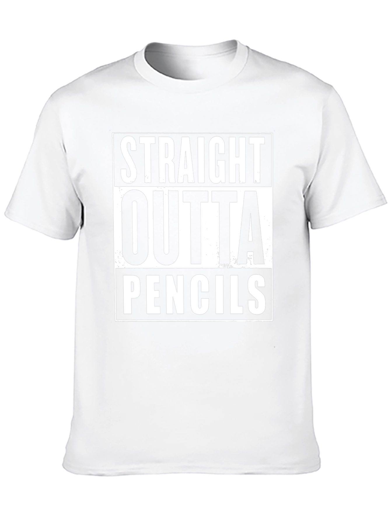 Straight Outta Pencils T-Shirt - Funny Student Tee