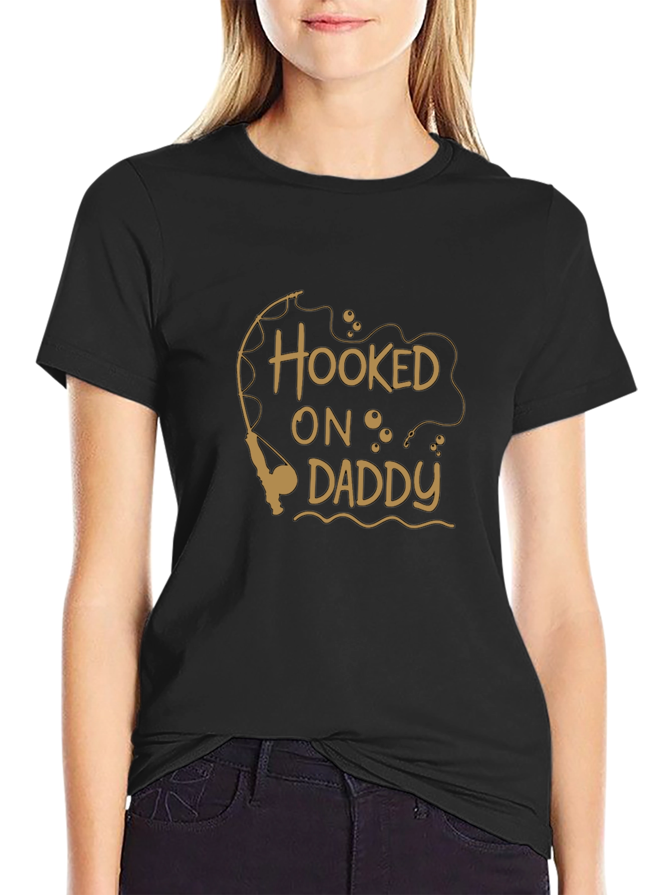 Hooked on Daddy Mens Graphic Tee