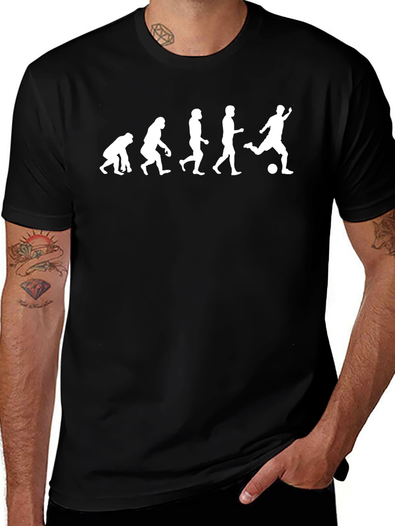 Evolution of Soccer T-Shirt - Funny Graphic Tee