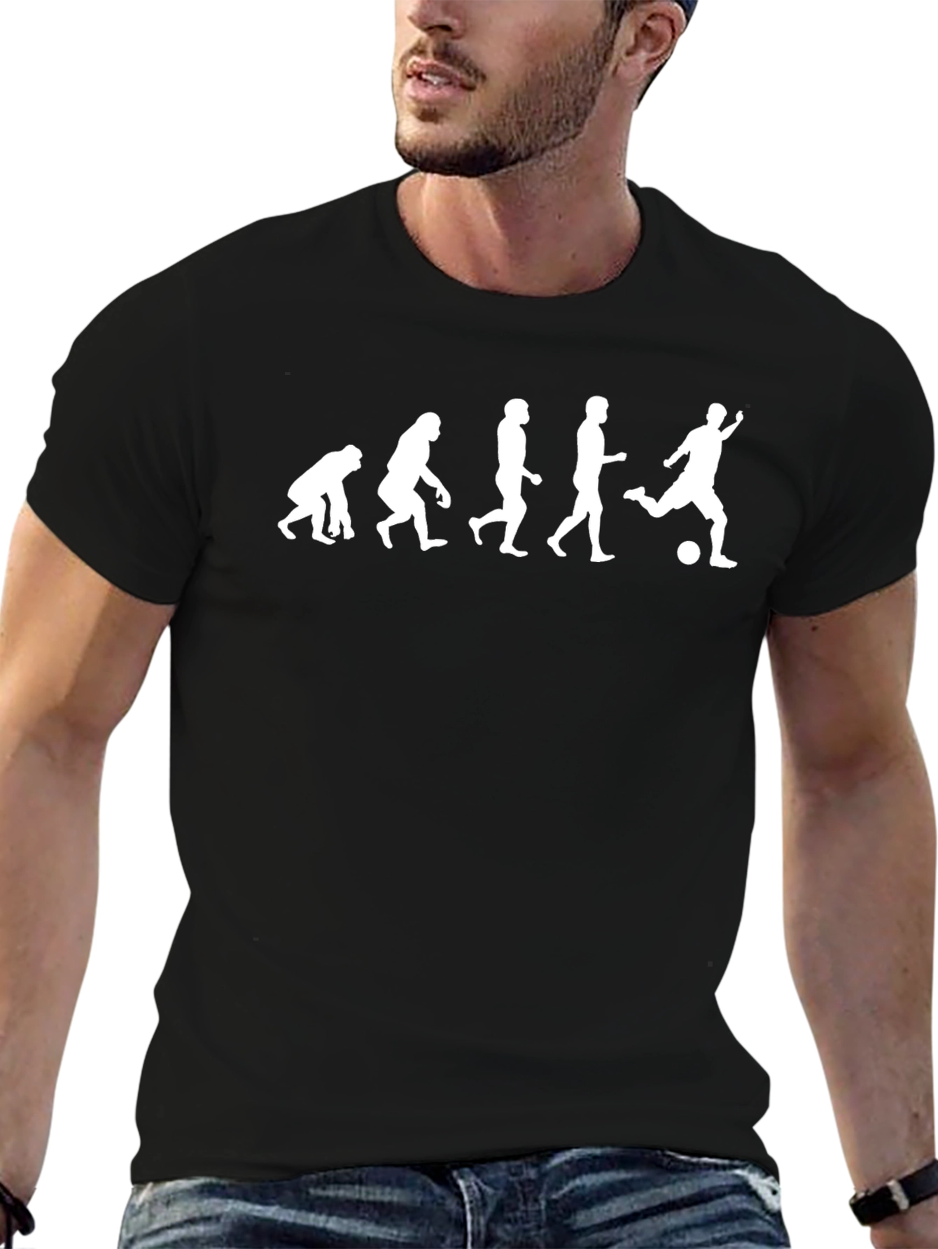 Evolution of Soccer T-Shirt - Funny Graphic Tee