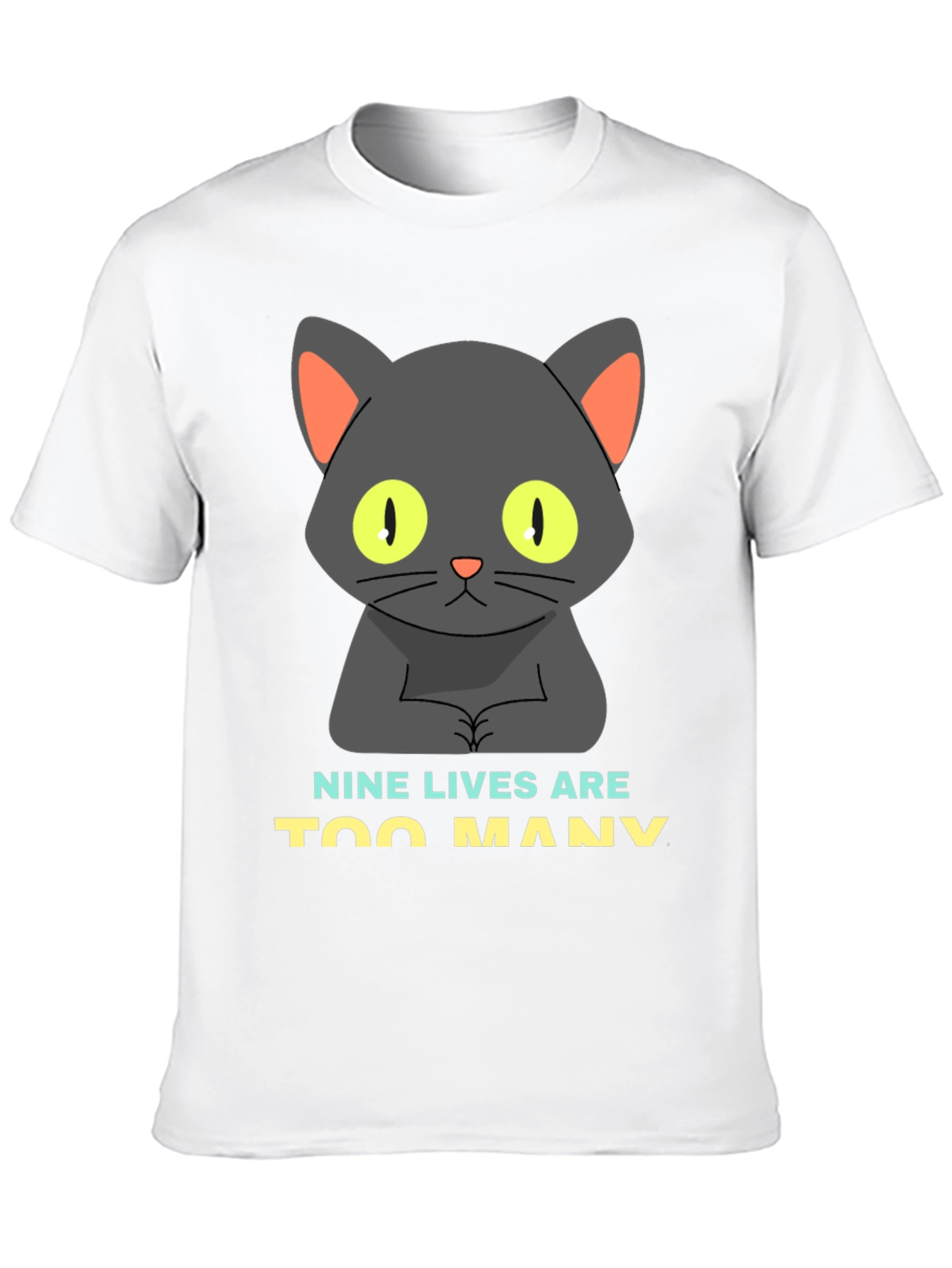Nine Lives Cat Graphic Tee - Unisex