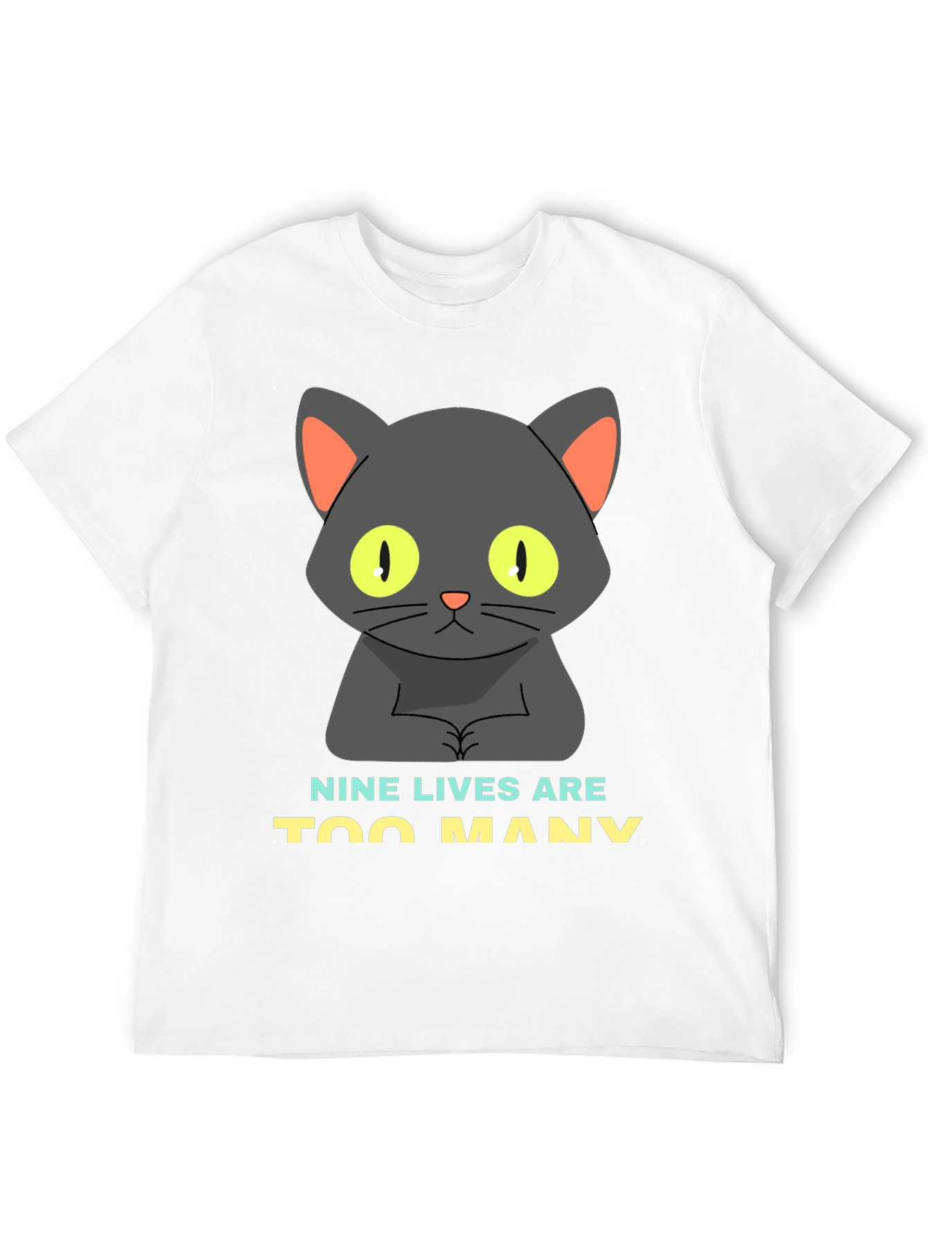 Nine Lives Cat Graphic Tee - Unisex