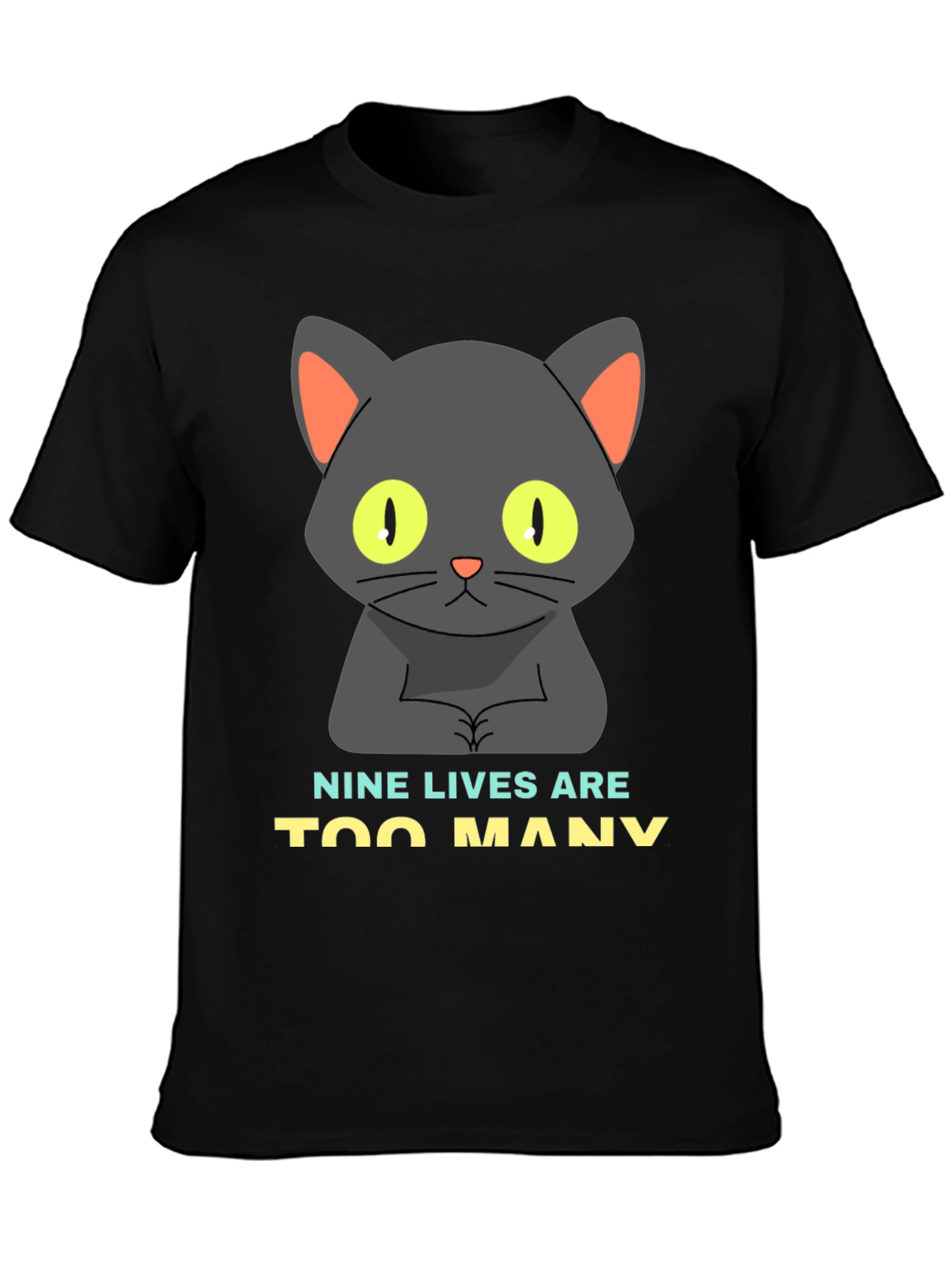 Nine Lives Cat Graphic Tee - Unisex