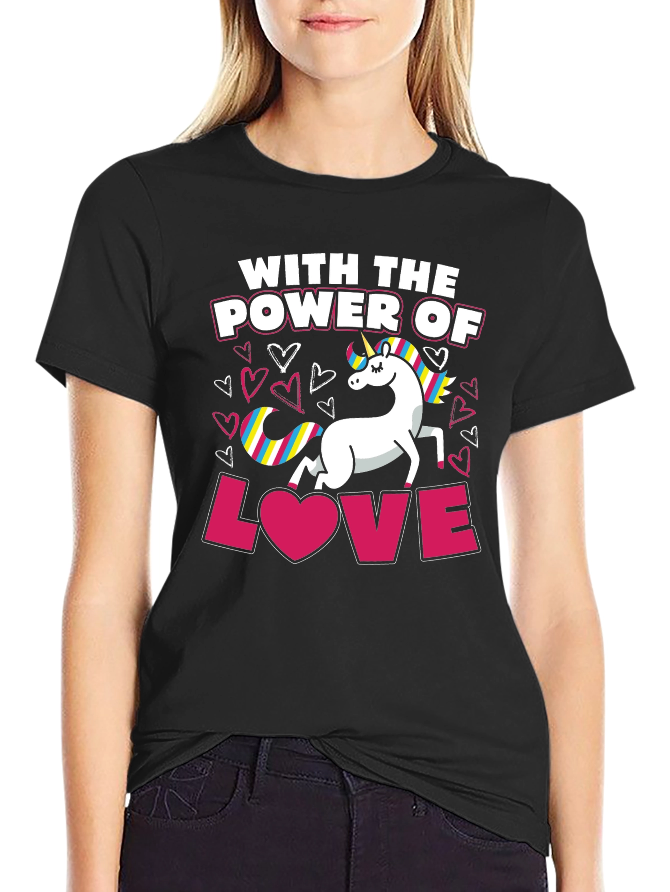 Unicorn Power of Love T-Shirt