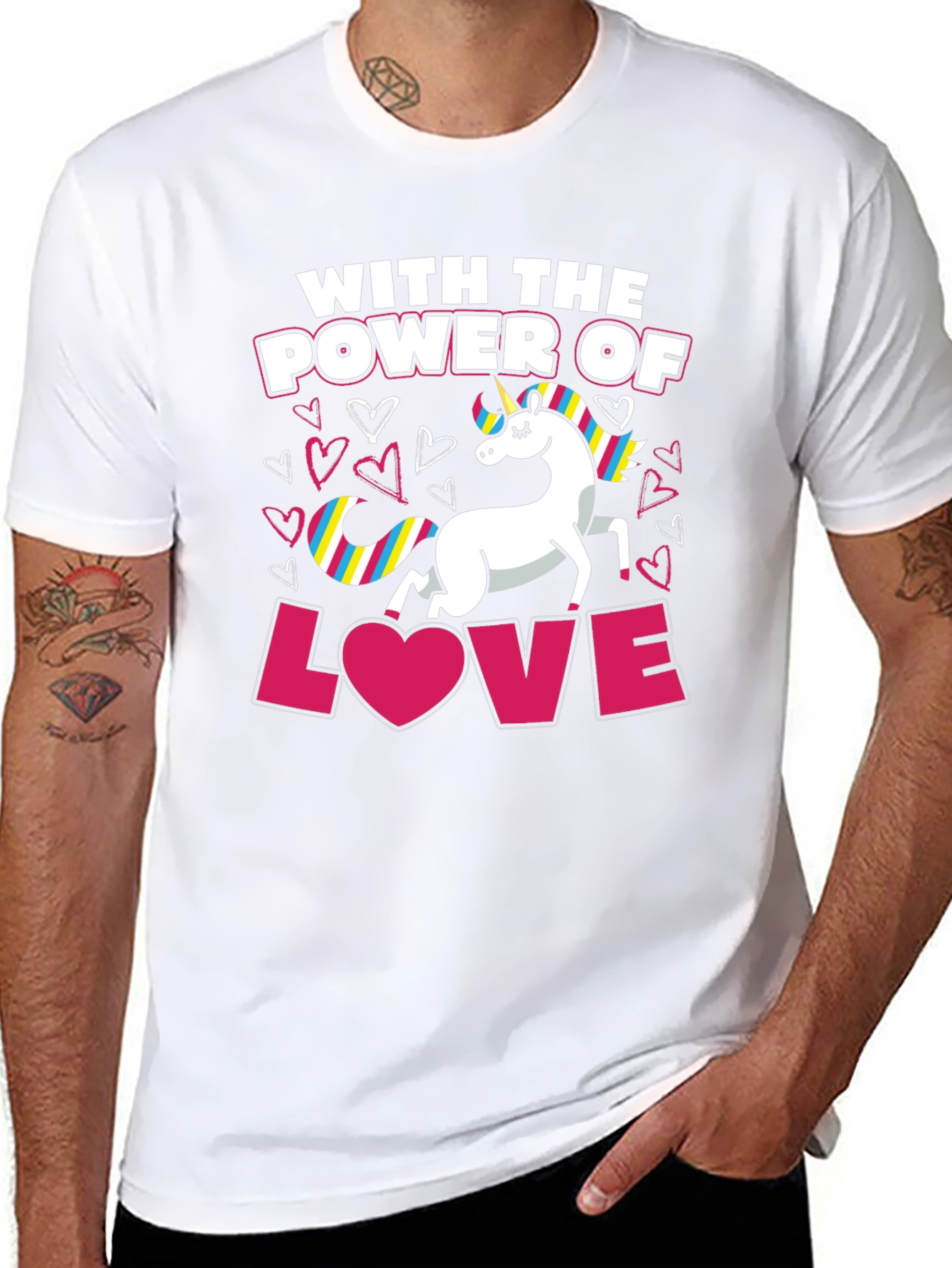 Unicorn Power of Love T-Shirt
