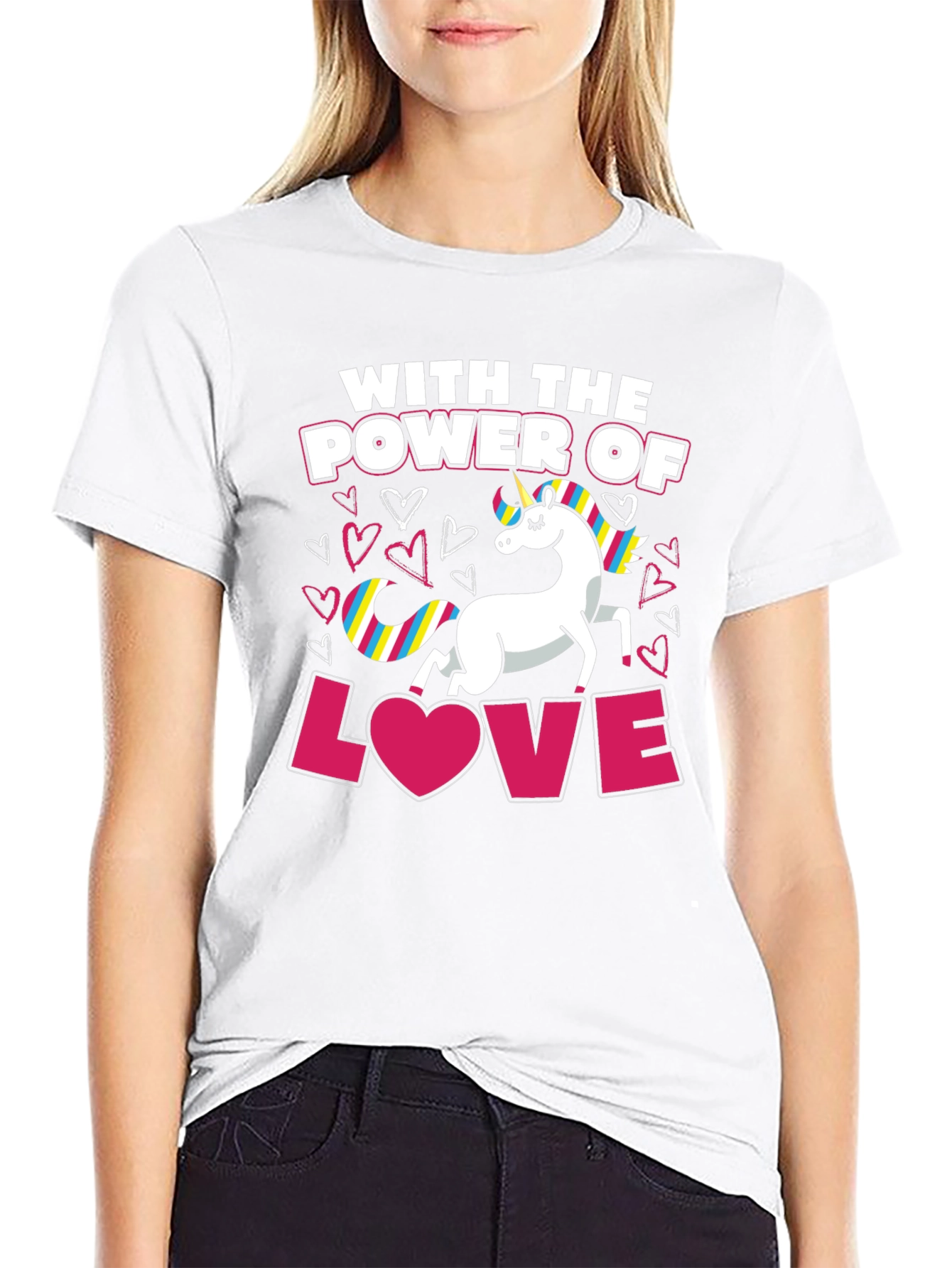 Unicorn Power of Love T-Shirt