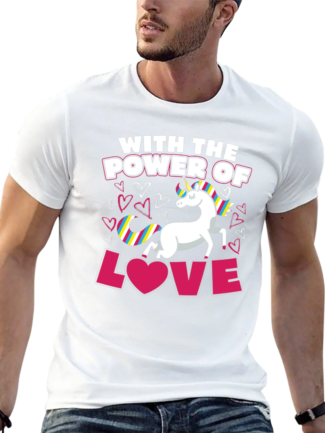 Unicorn Power of Love T-Shirt