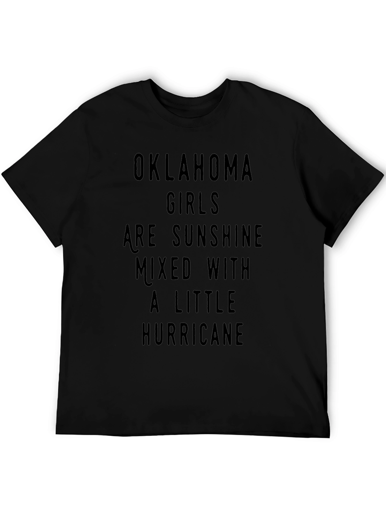 Oklahoma Girls Hurricane T-Shirt - Unisex Black Tee