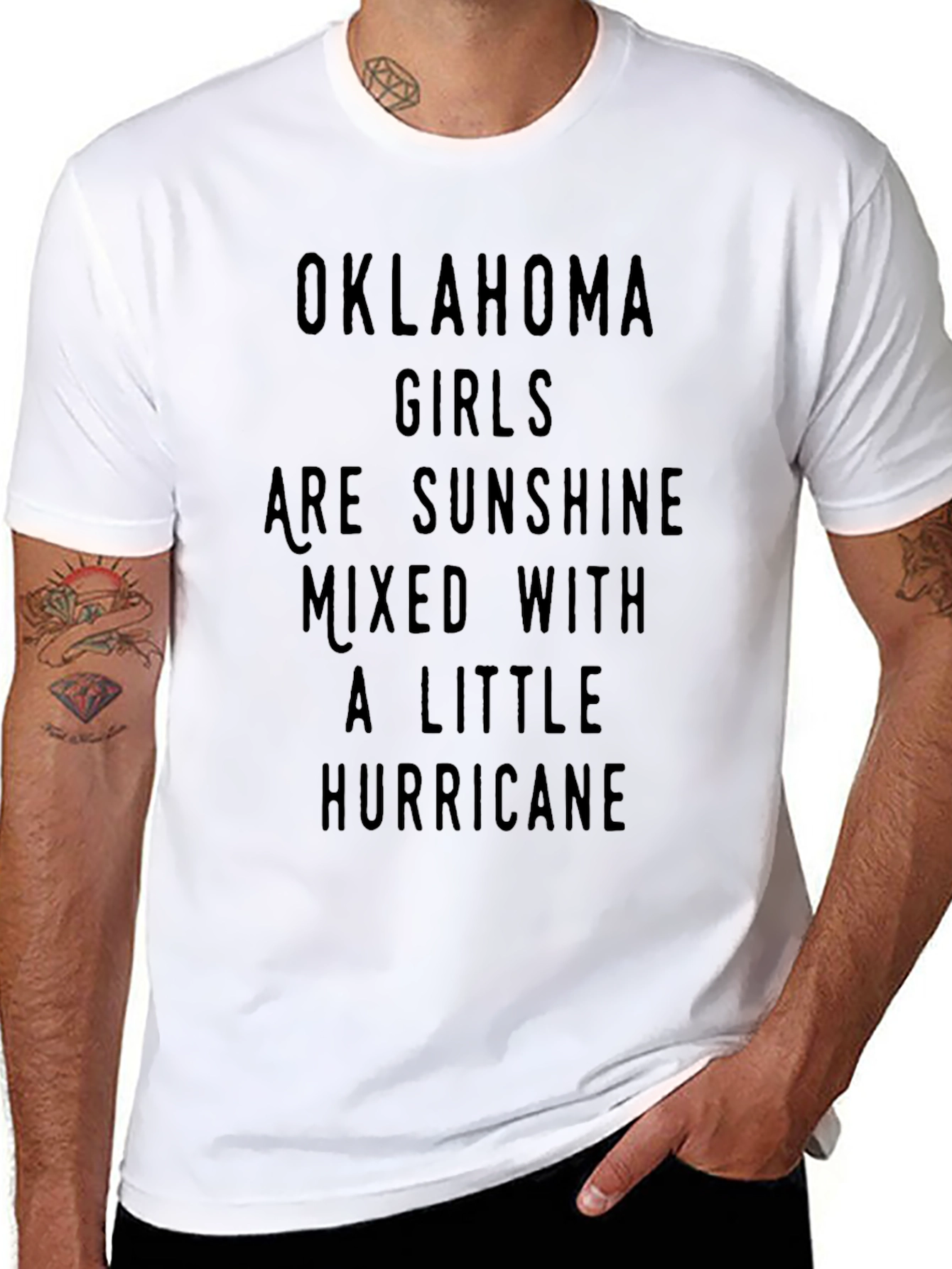 Oklahoma Girls Hurricane T-Shirt - Unisex Black Tee