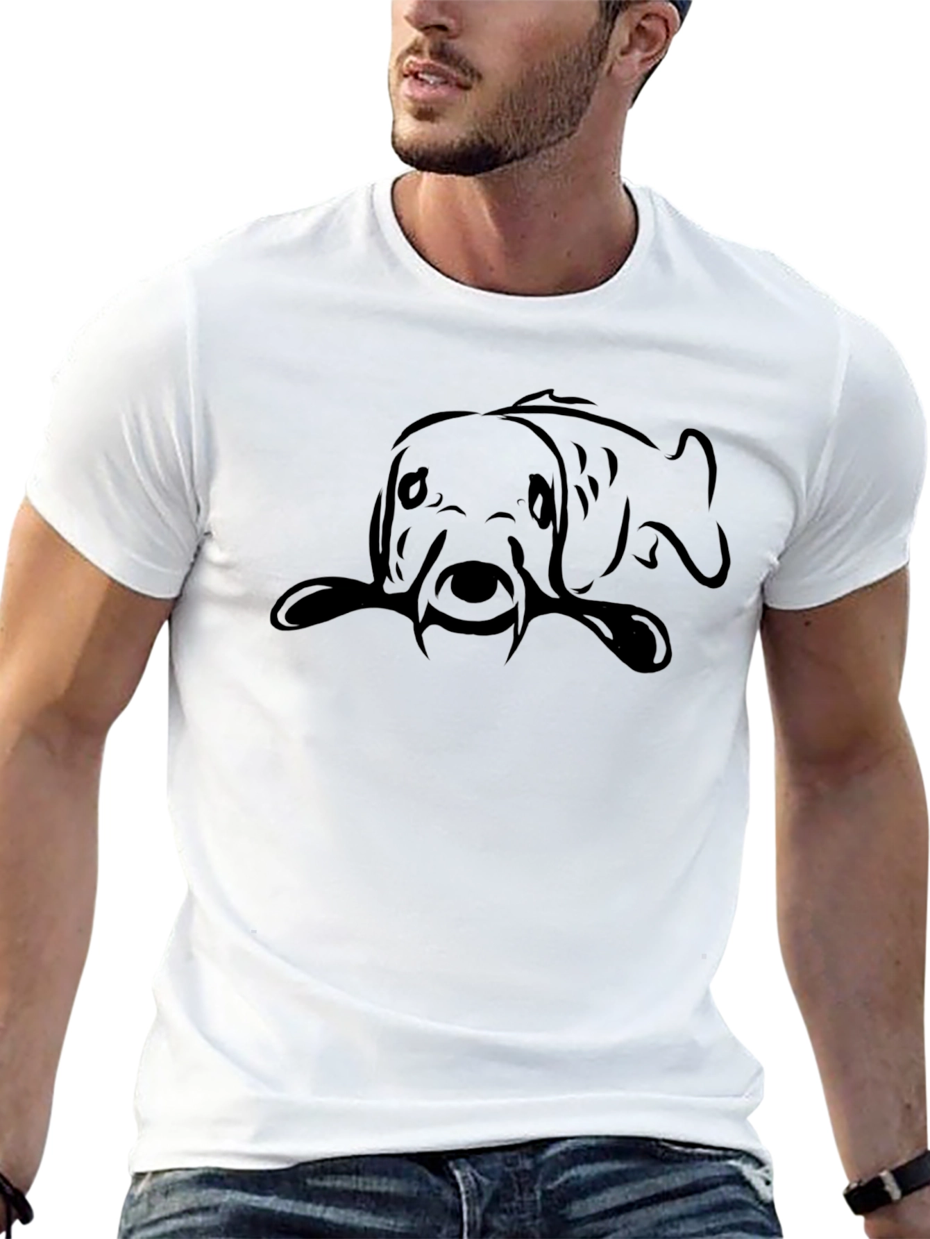 Black Fish Graphic Tee - Stylish Mens T-Shirt