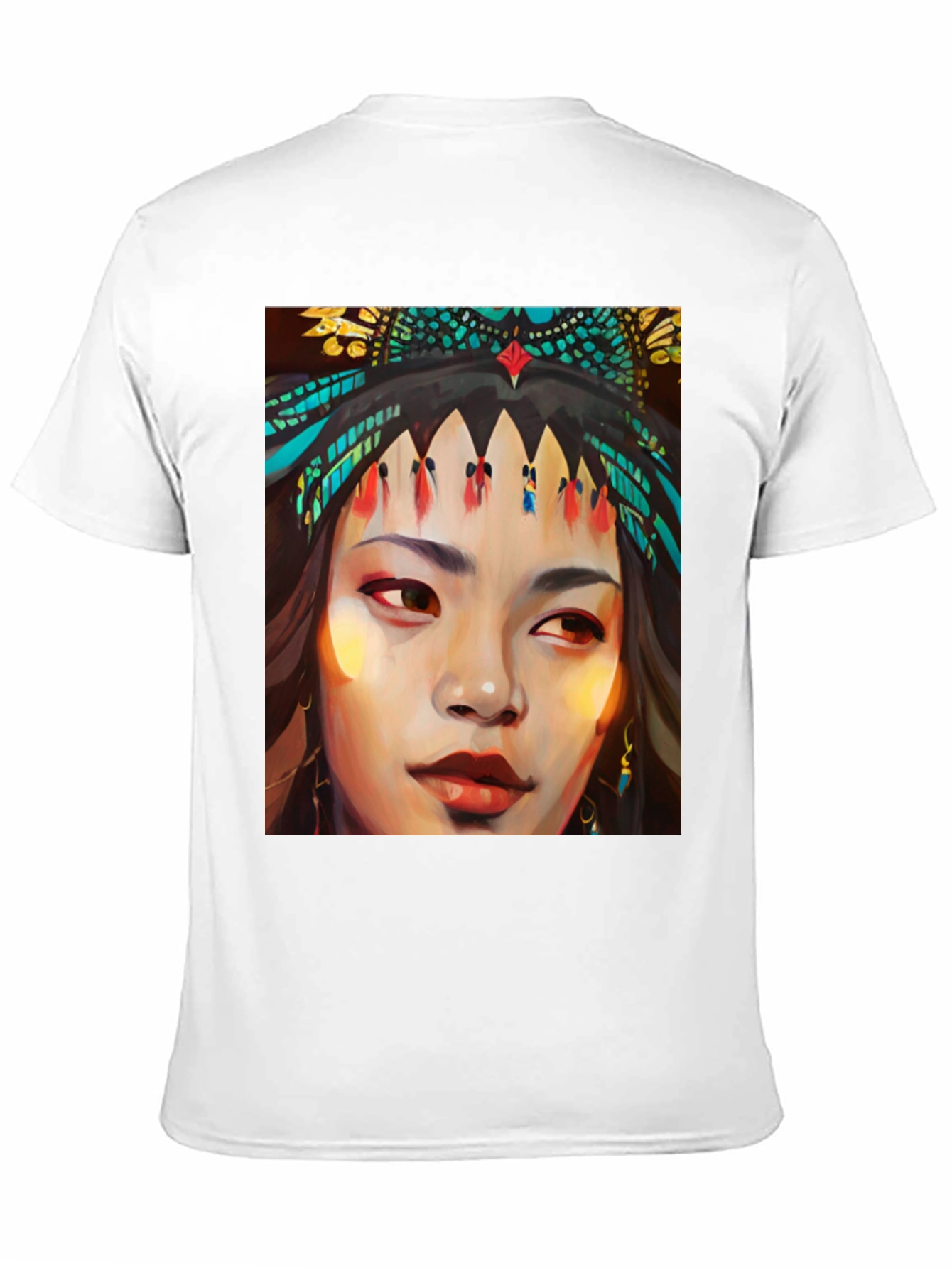 Native Woman Art Graphic T-Shirt