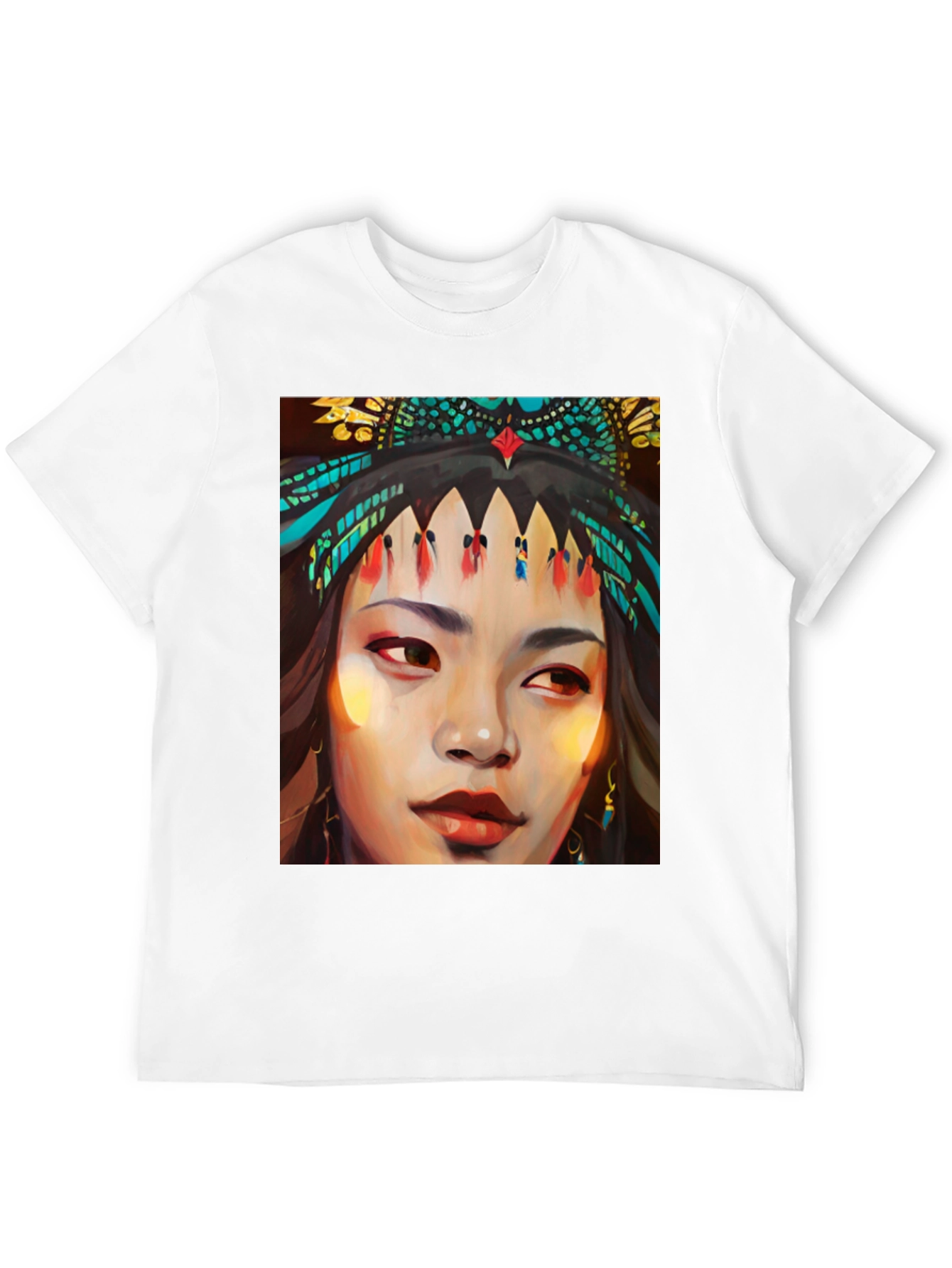 Native Woman Art Graphic T-Shirt